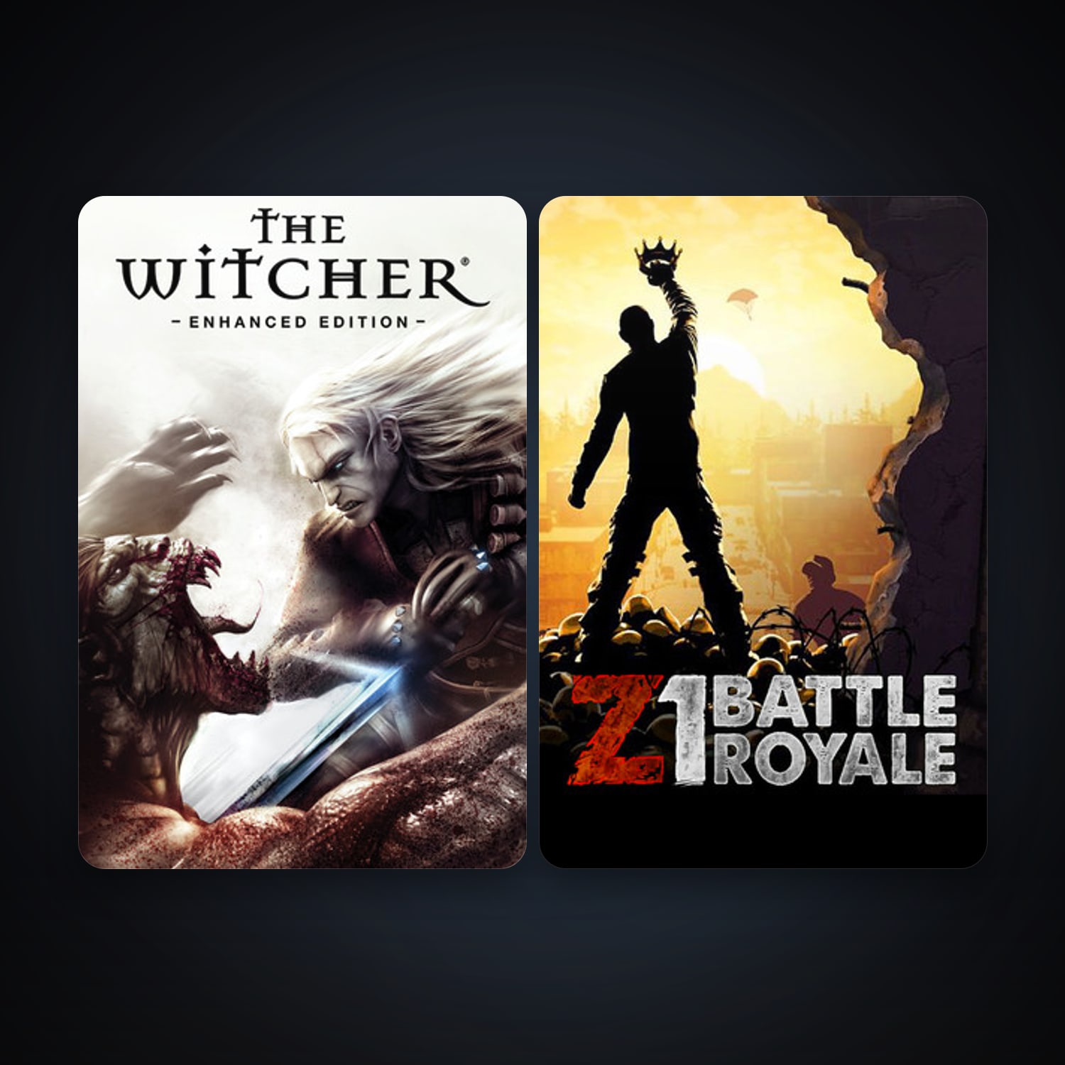 The Witcher: Enhanced Edition Director's Cut + Z1 Battle Royale, 5 games, clean — HabibiAccounts