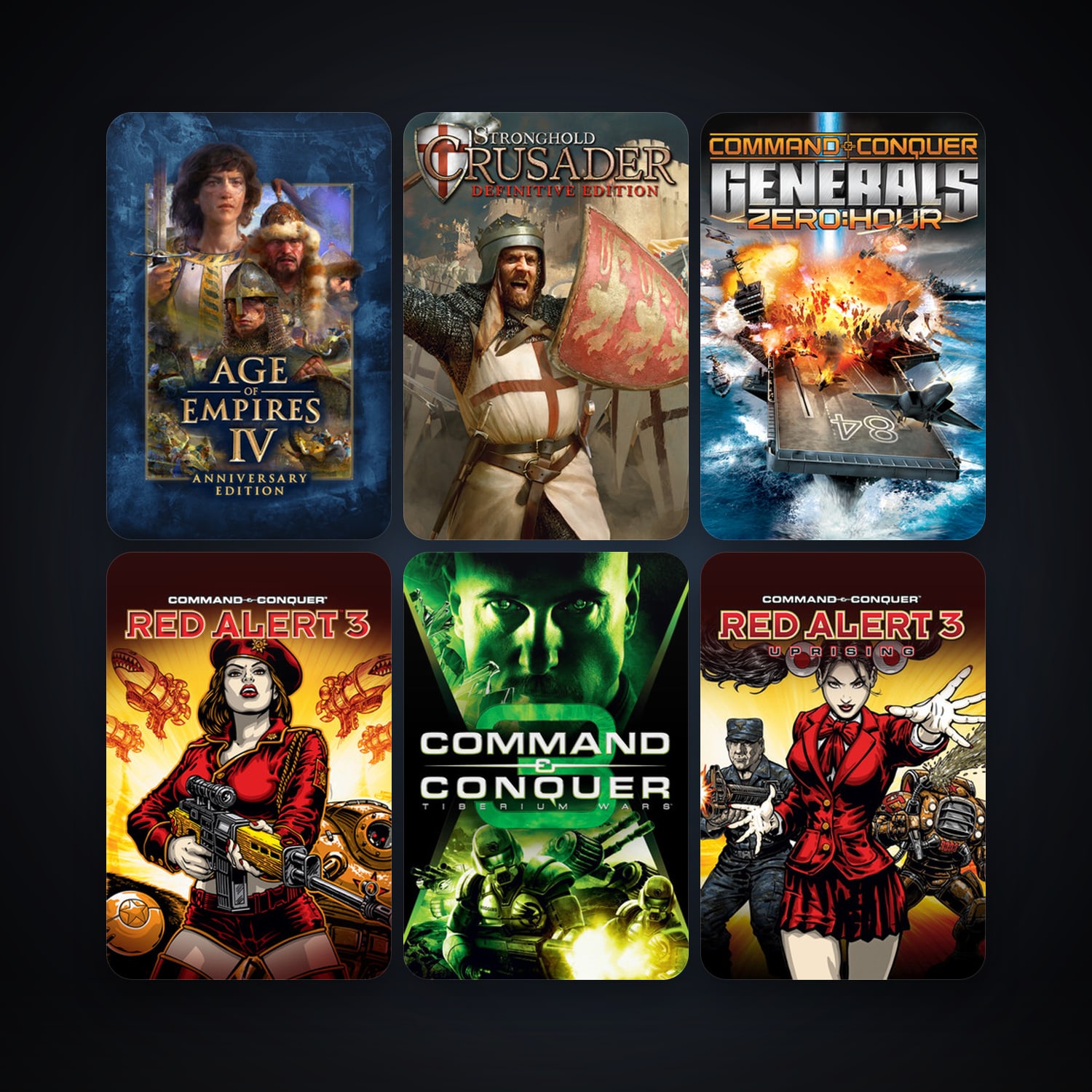 Command & Conquer: Red Alert 3 + Command & Conquer 3: Tiberium Wars, 15 games, clean — HabibiAccounts