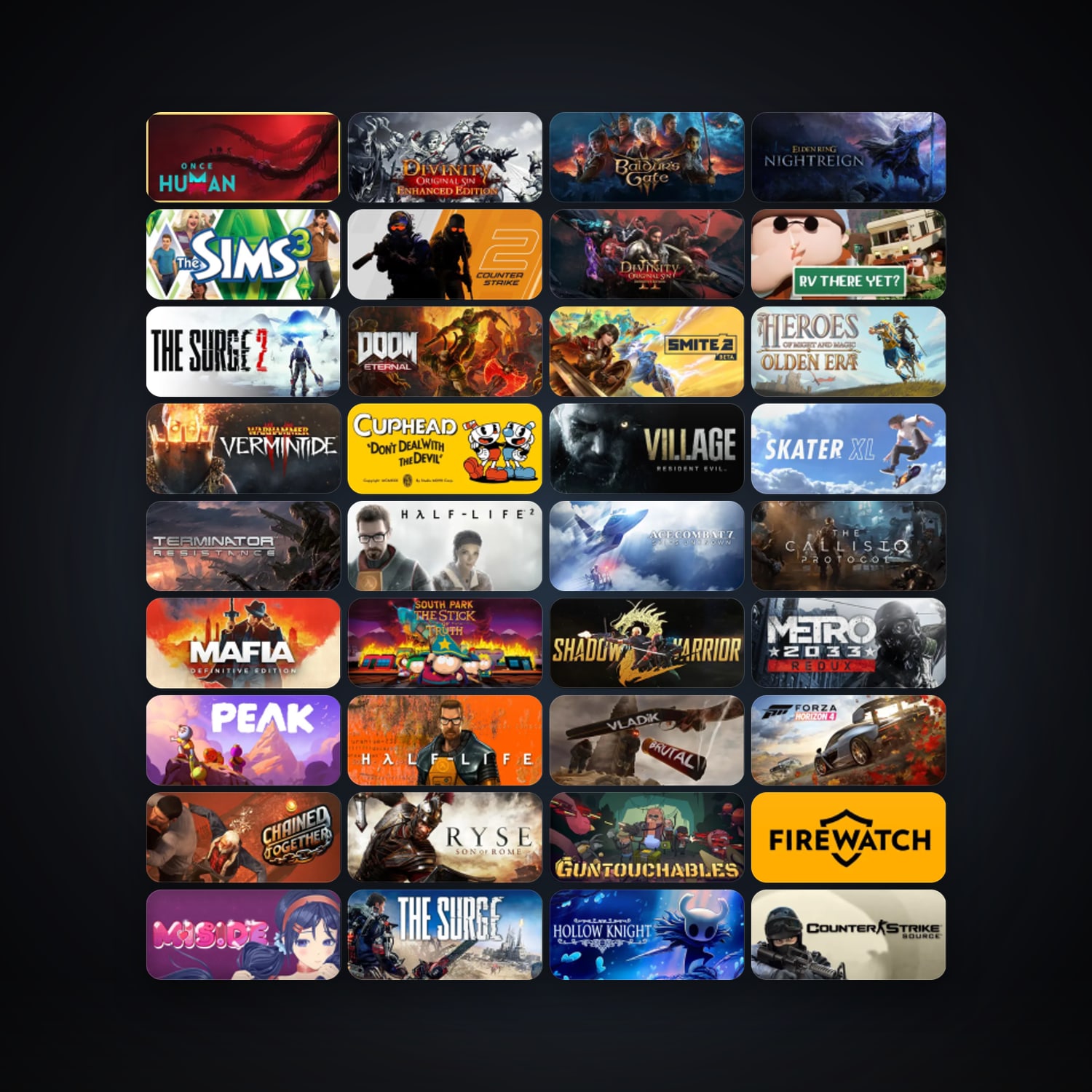 Steam 135 games, Steam 13, clean — HabibiAccounts