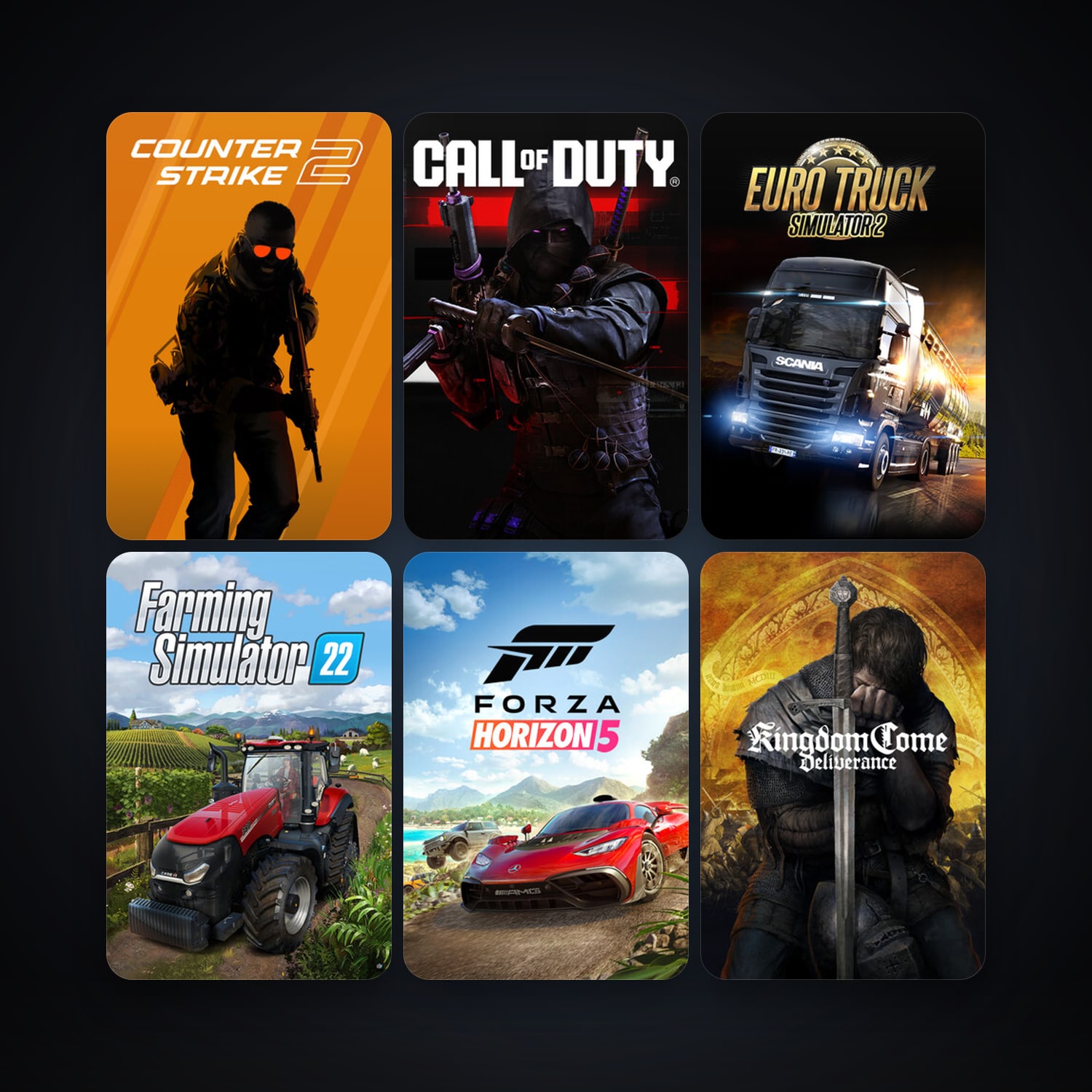 CS2 Prime + Euro Truck Simulator 2, 28 games, clean — HabibiAccounts