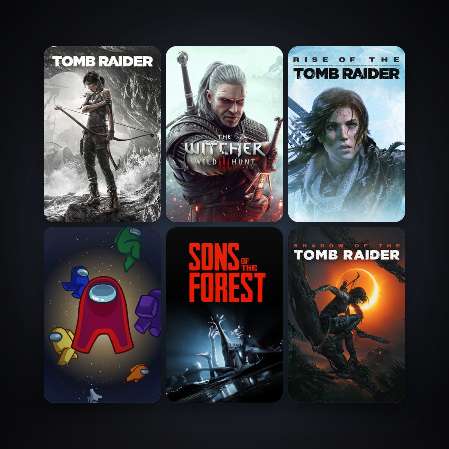 Tomb Raider + The Witcher 3: Wild Hunt, 7 games, clean — HabibiAccounts