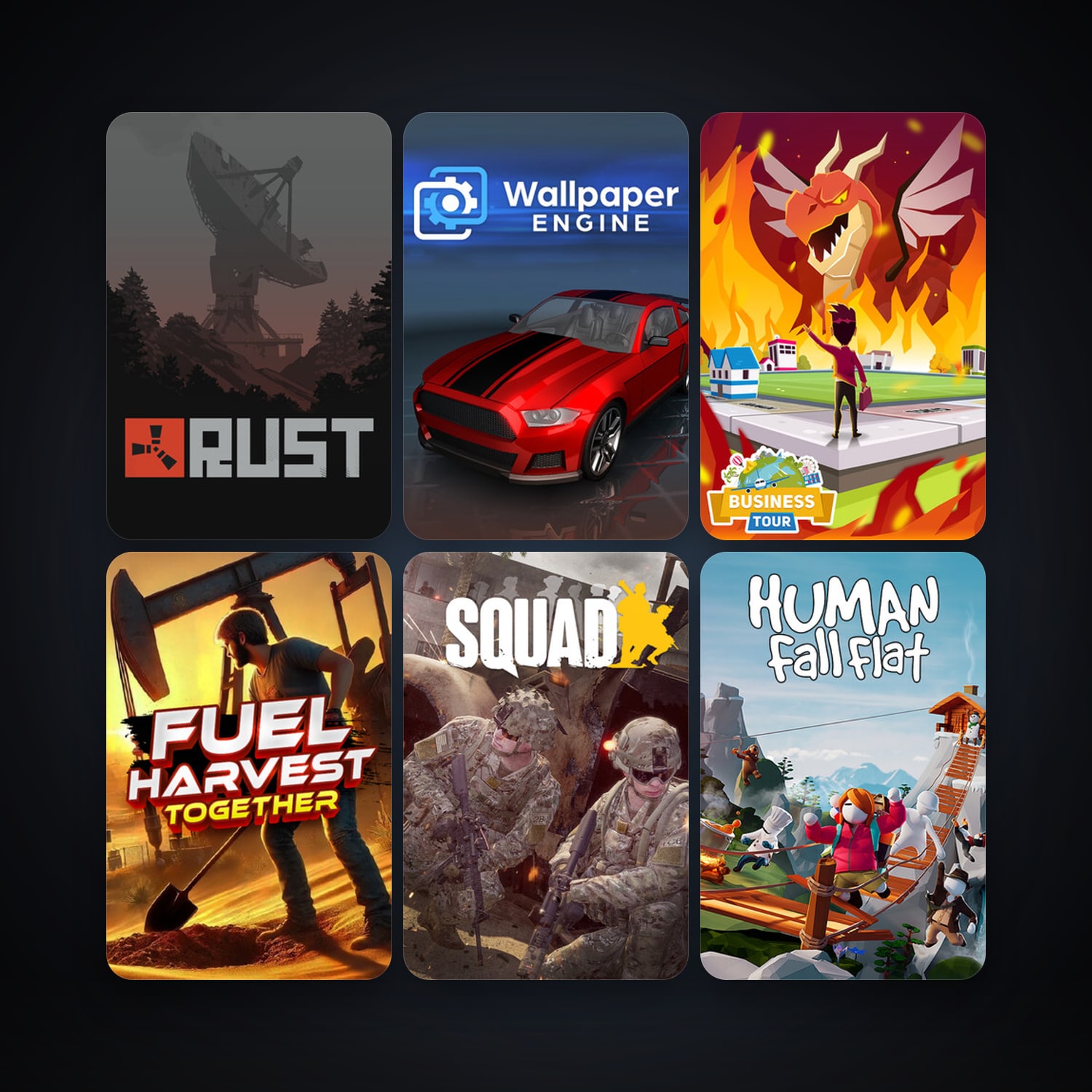 Rust + Squad, 19 games, clean — HabibiAccounts