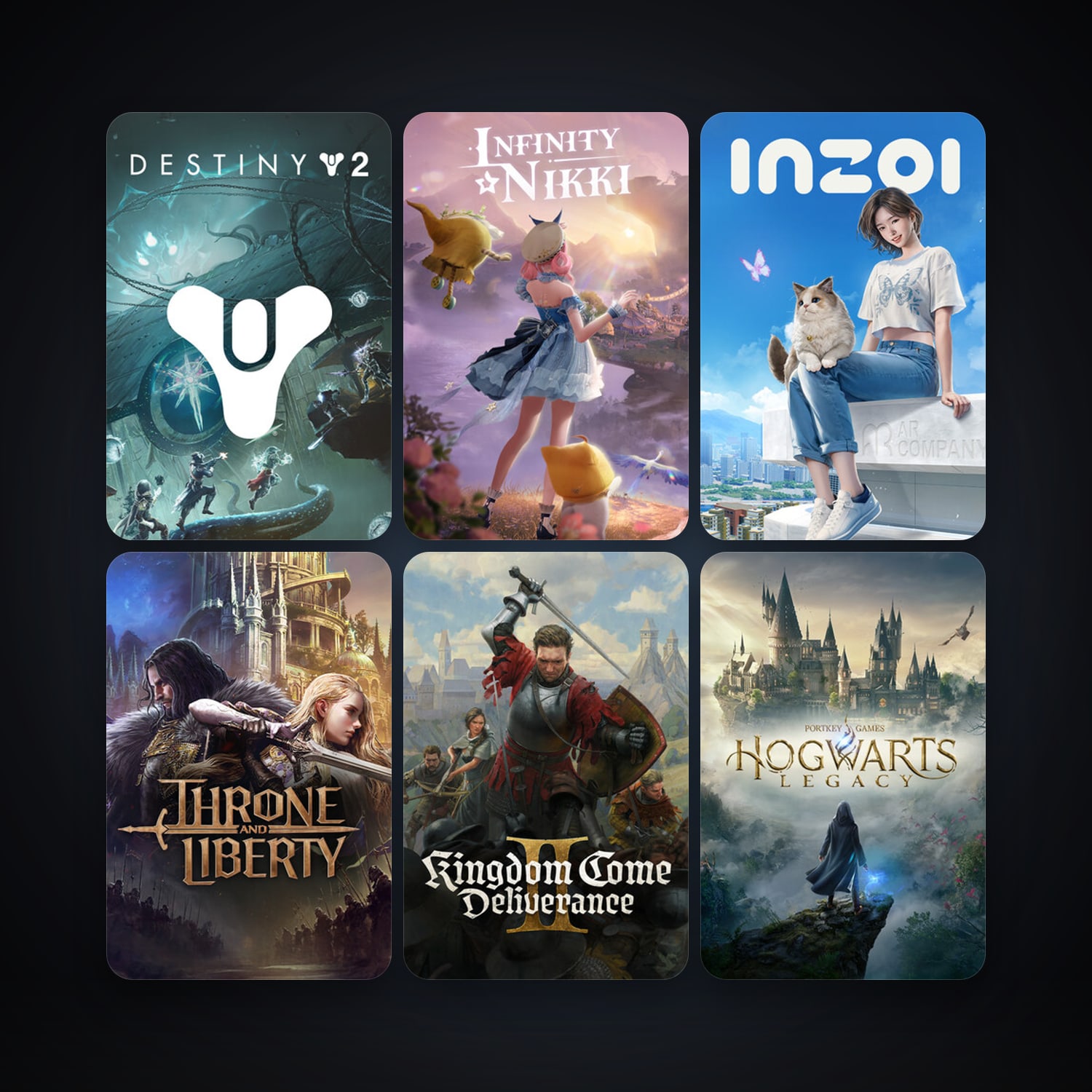 Among Us + Hogwarts Legacy, 62 games, clean — HabibiAccounts