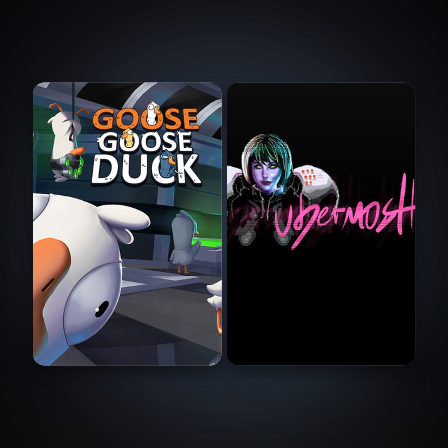 UBERMOSH + Goose Goose Duck, 10 games, clean — HabibiAccounts