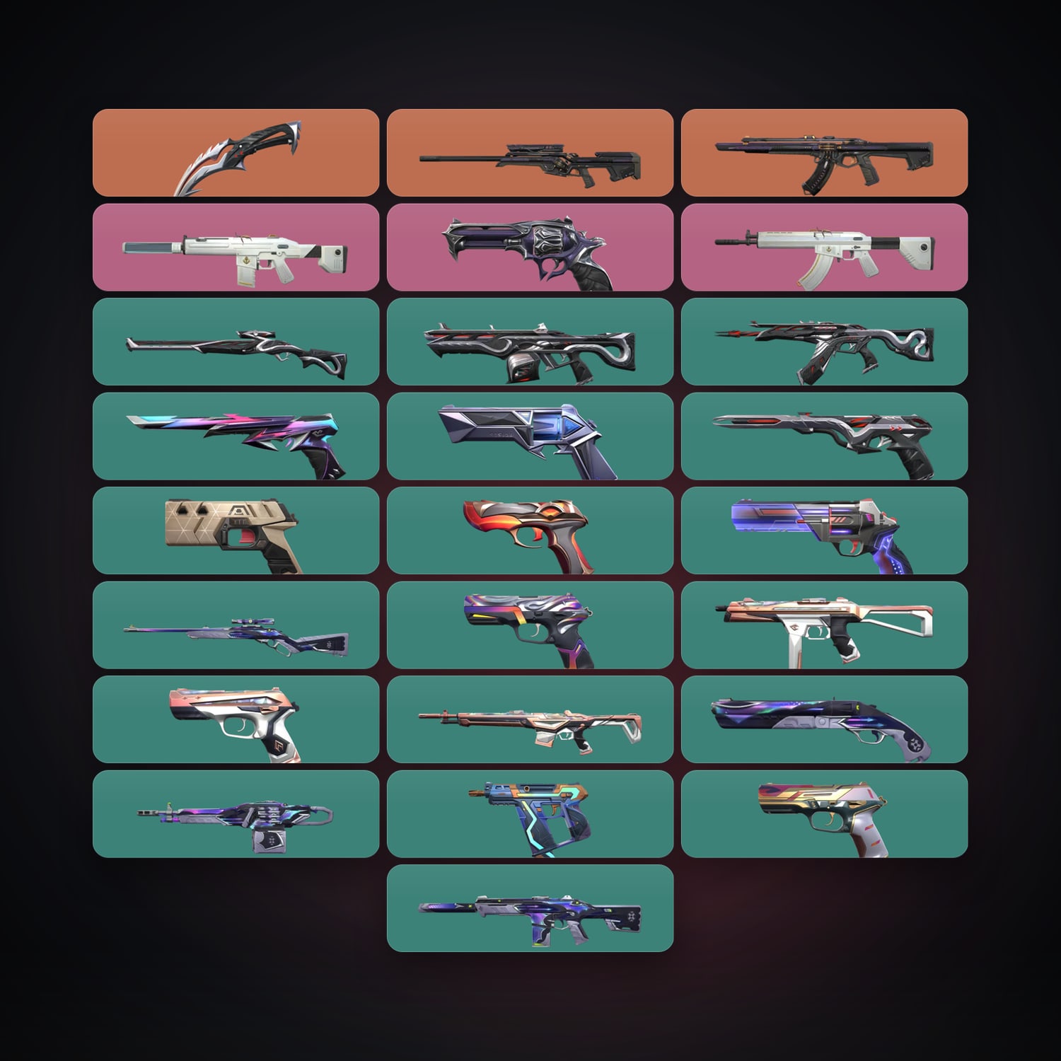 AP Gold 3 locker — 1 knives, 25 skins, lvl 221 — HabibiAccounts