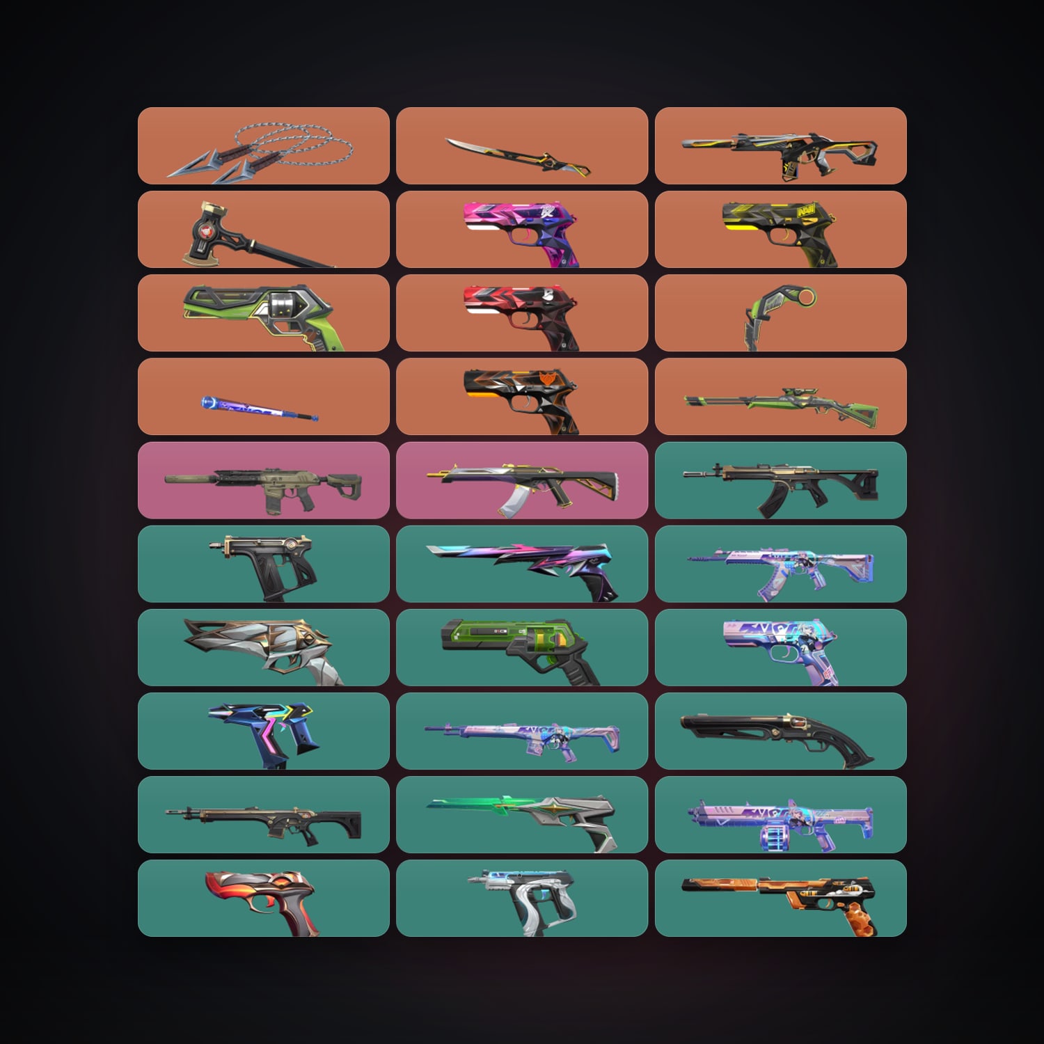 AP Plat 1 locker — 5 knives, 46 skins, lvl 202 — HabibiAccounts