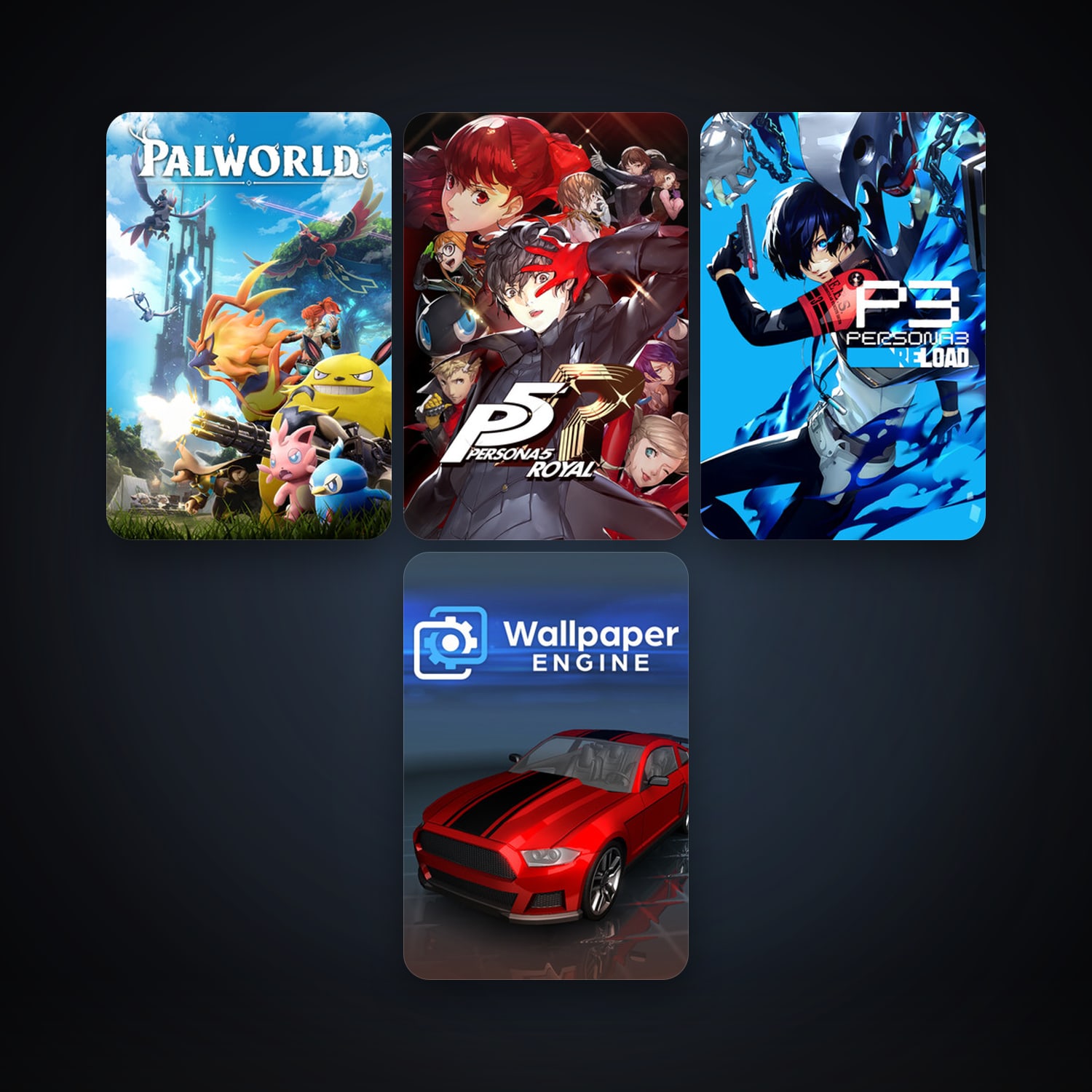 Wallpaper Engine + Palworld, 9 games, clean — HabibiAccounts