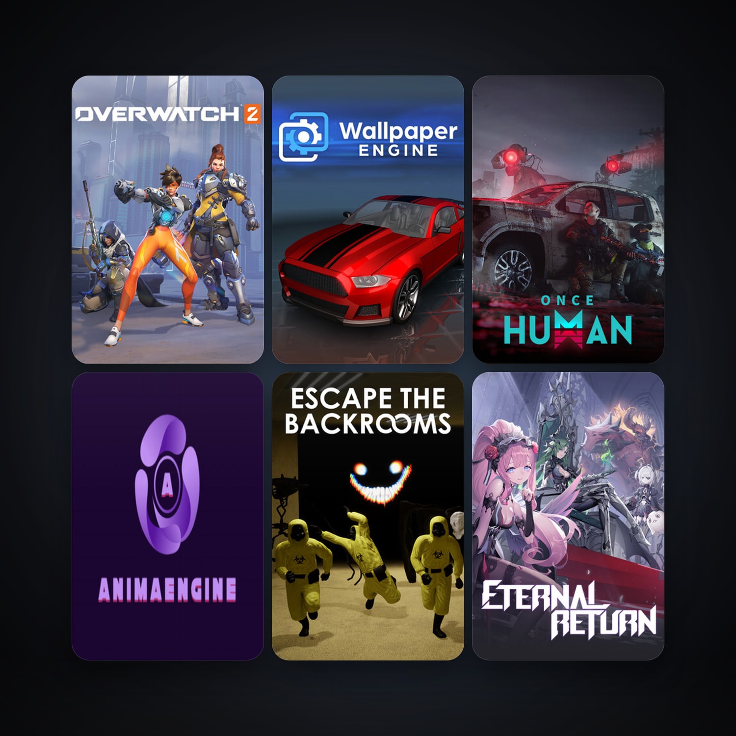 Wallpaper Engine + Aimlabs, 19 games, clean — HabibiAccounts
