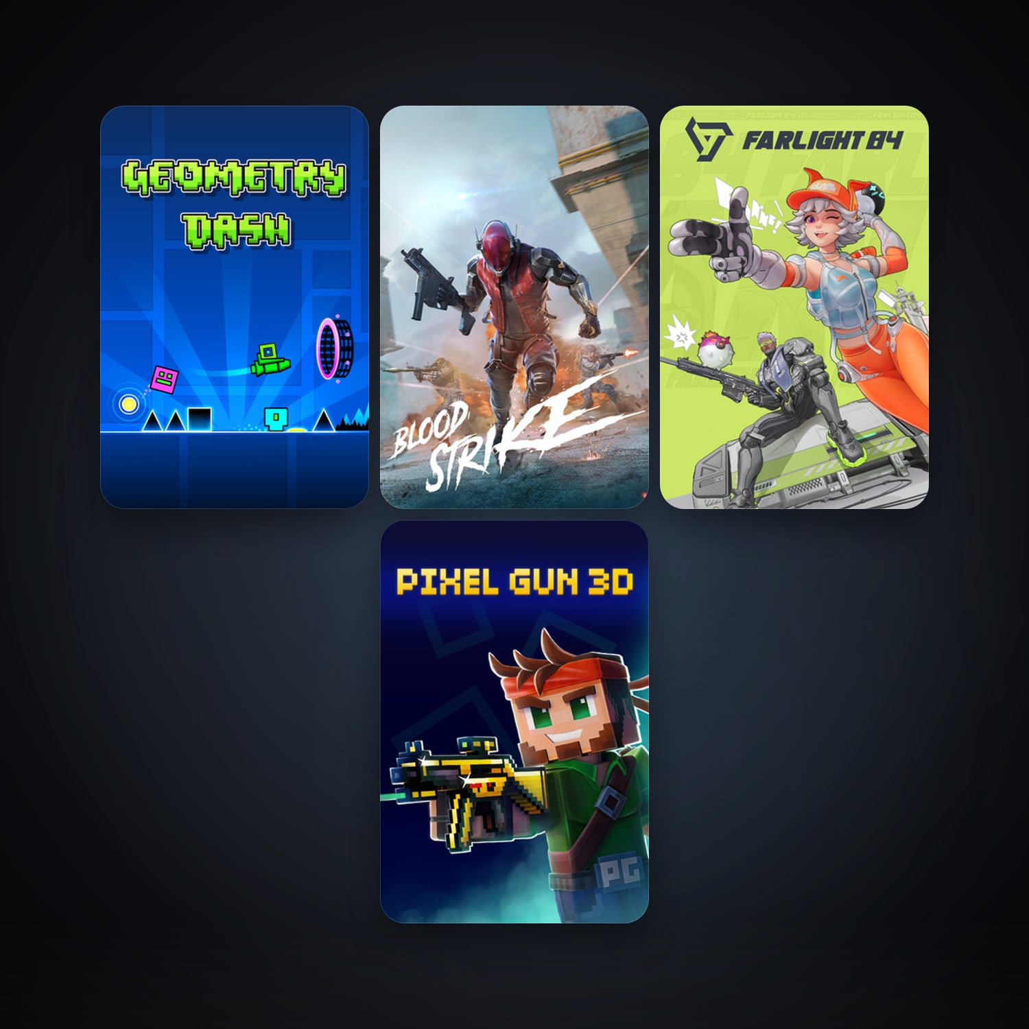 Geometry Dash + Farlight 84, 11 games, clean — HabibiAccounts