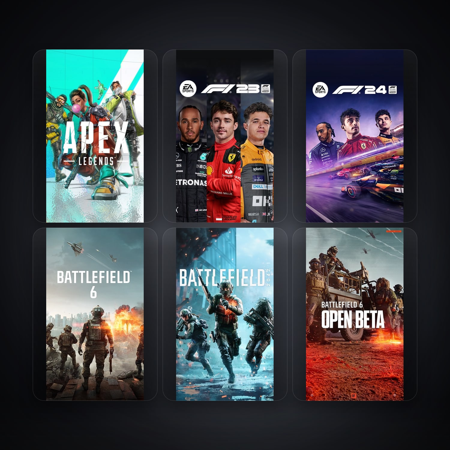 EA Apex Legends + Battlefield: Bad Company 2 — GB — 8 games — HabibiAccounts