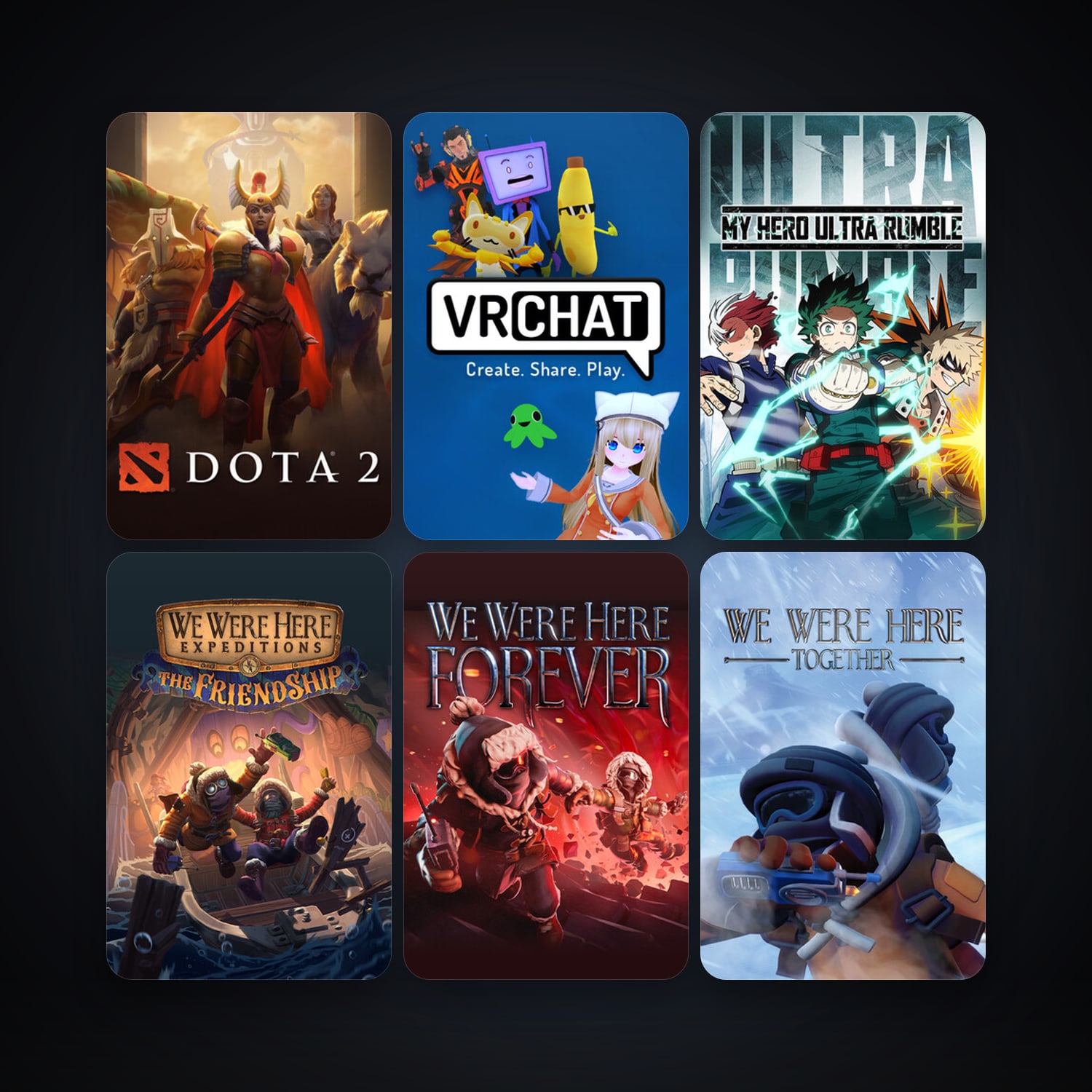 Dota 2 + VRChat, 14 games, clean — HabibiAccounts