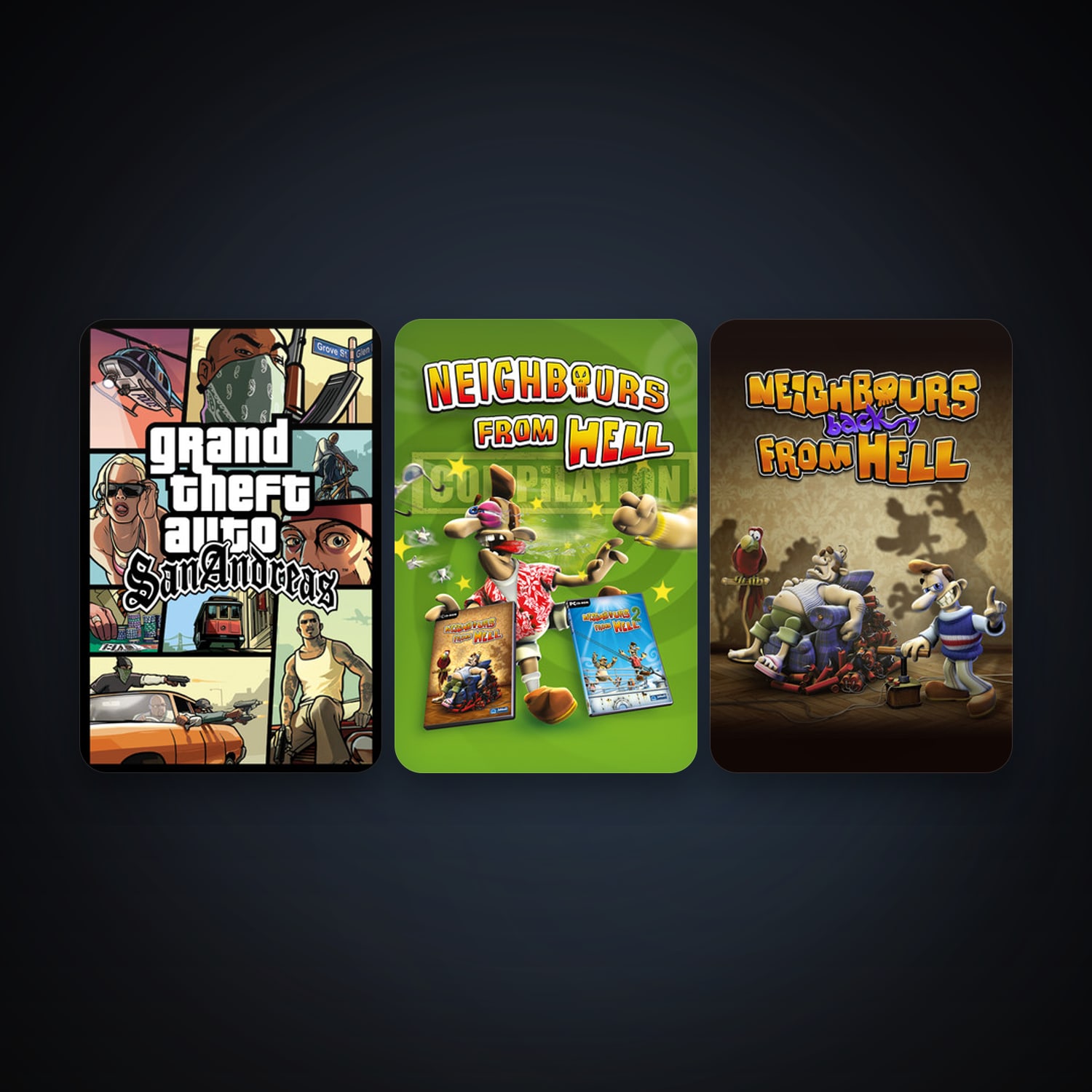 Free CS2 (No Prime) + Grand Theft Auto: San Andreas, 10 games, clean — HabibiAccounts