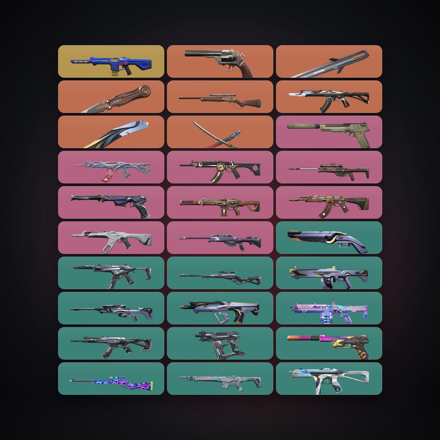 EU Gold 1 locker — 4 knives, 53 skins, lvl 133 — HabibiAccounts