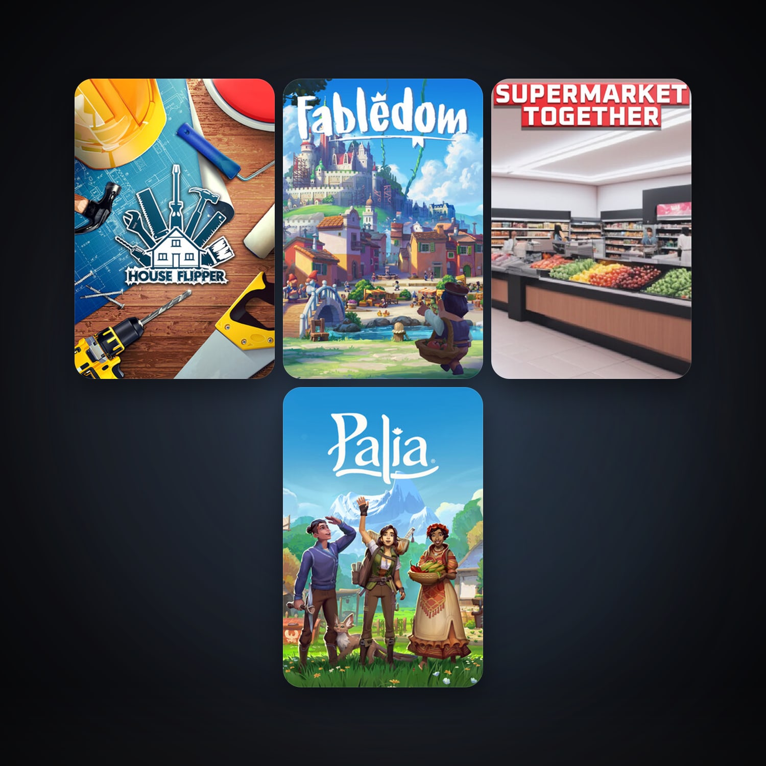 Steam account: House Flipper + Fabledom, 5 games, clean — HabibiAccounts