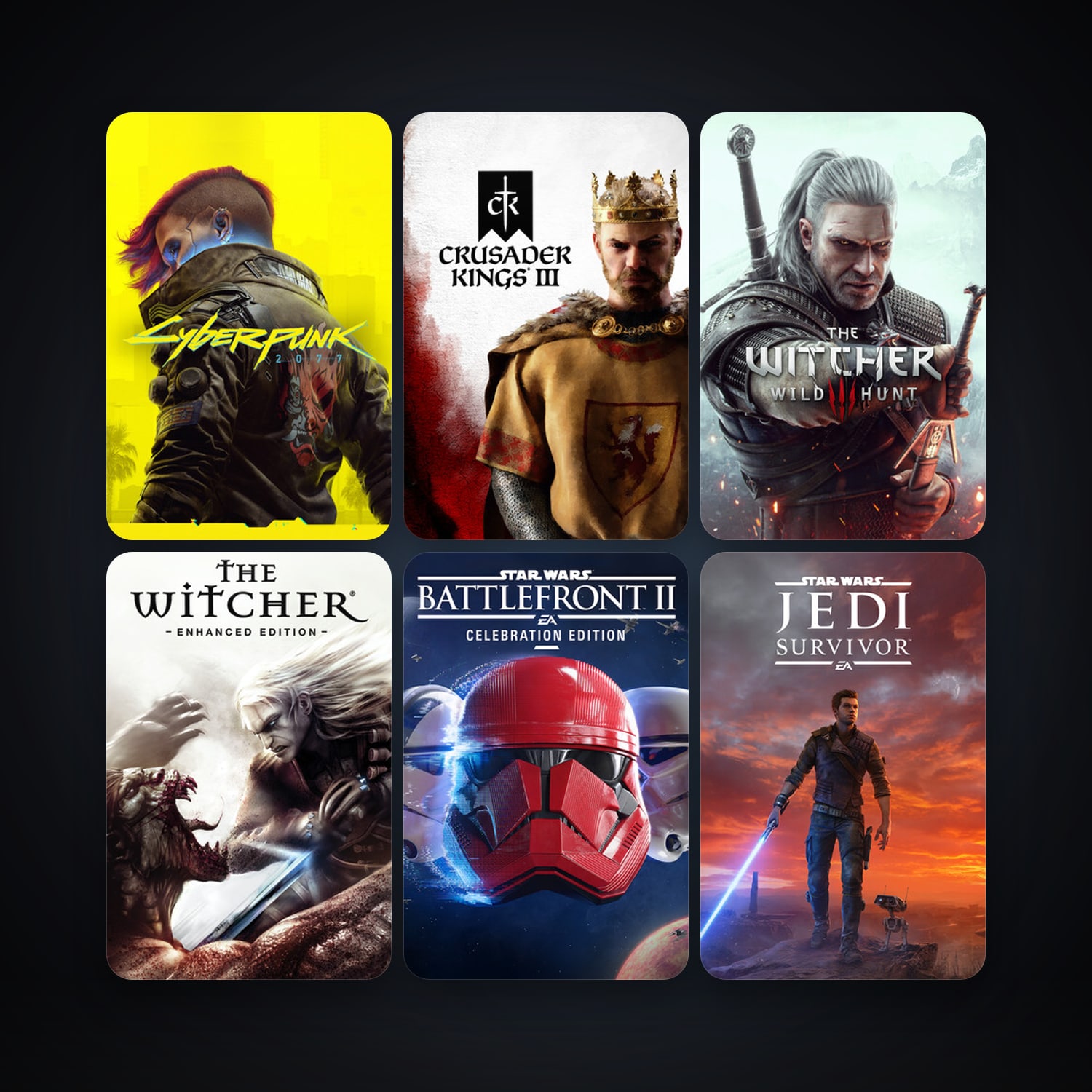 The Witcher: Enhanced Edition Director's Cut + The Witcher 2: Assassins of Kings Enhanced Edition, 43 games, Steam 10, clean — HabibiAccounts