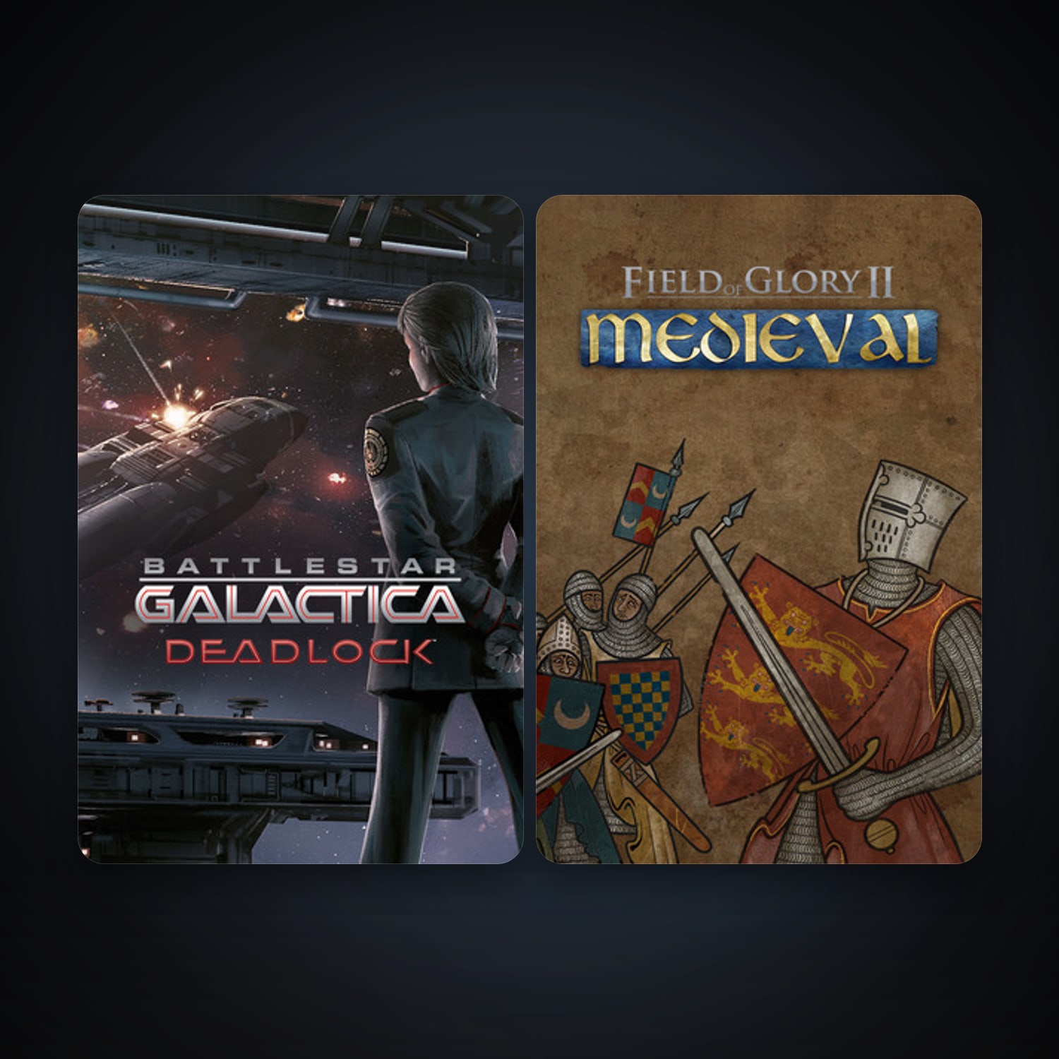 Battlestar Galactica Deadlock + Field of Glory II: Medieval, 3 games, clean — HabibiAccounts