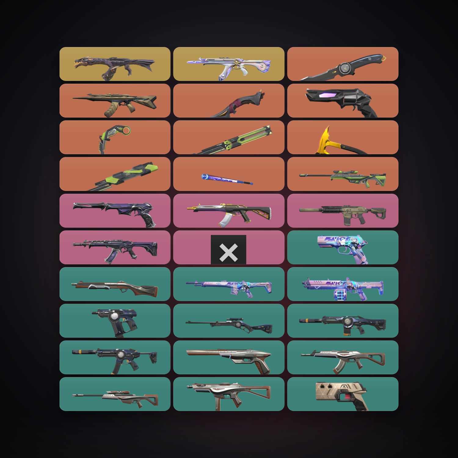 NA Plat 1 locker — 7 knives, 60 skins, lvl 157 — HabibiAccounts