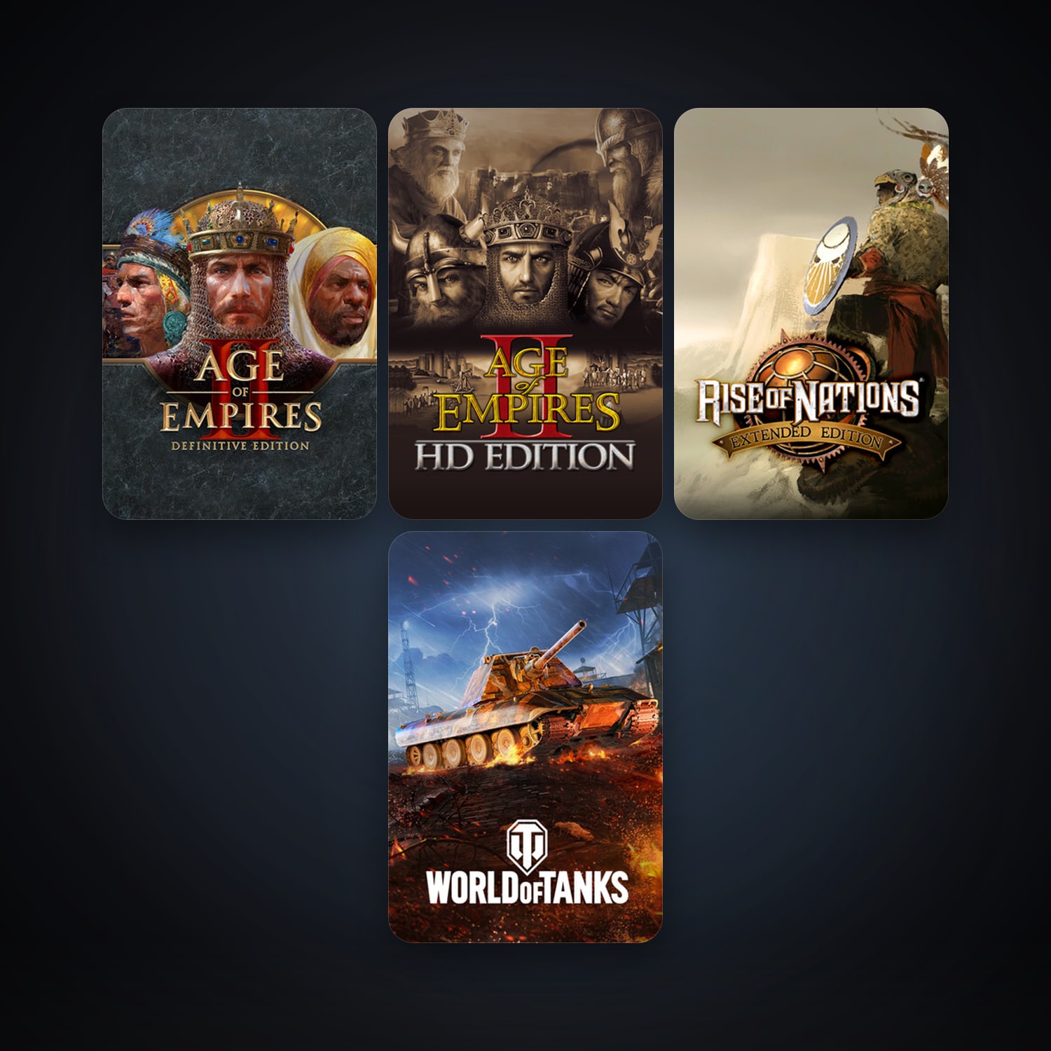 Age of Empires II + Age of Mythology: Extended Edition, 6 games, clean — HabibiAccounts
