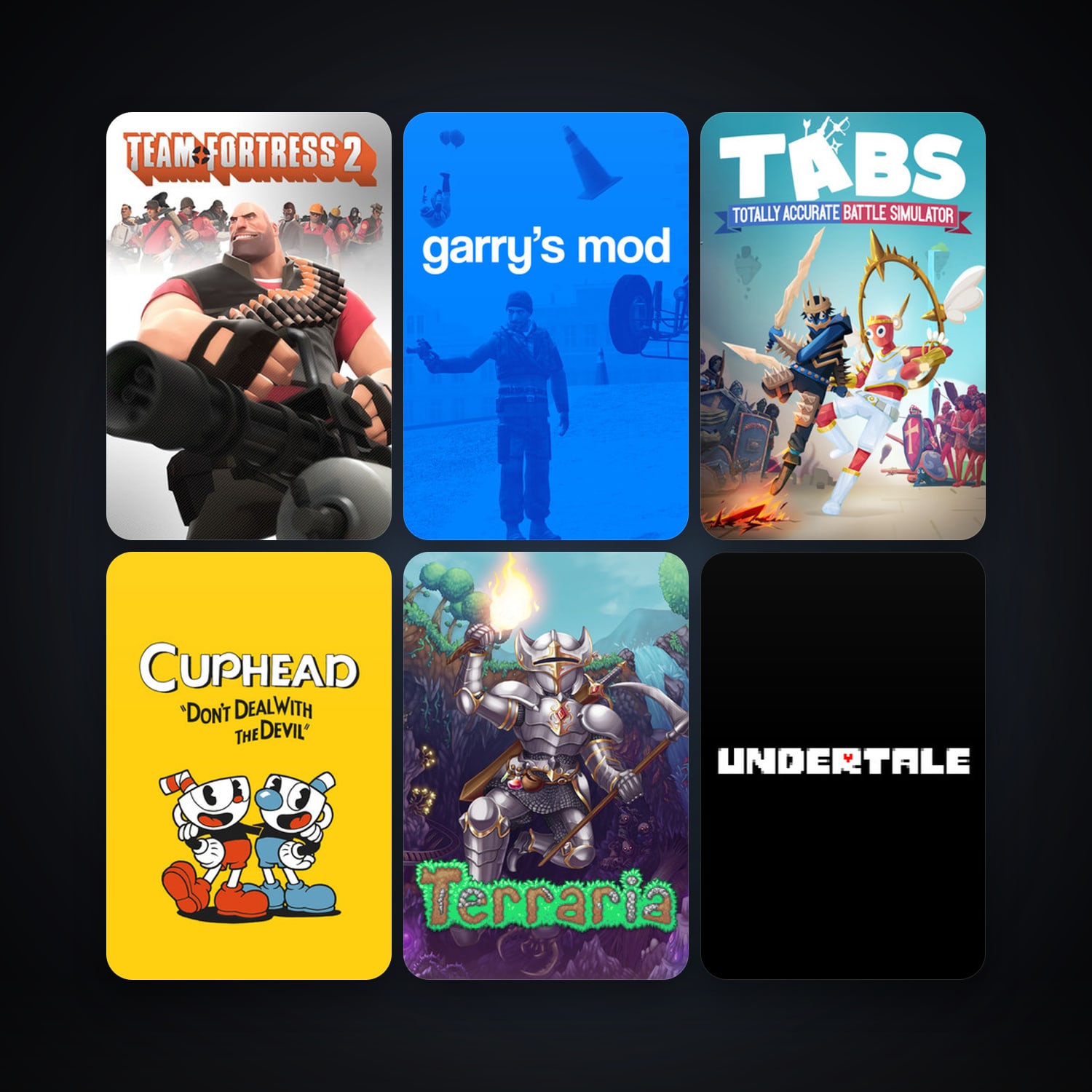 Team Fortress 2 + Garry's Mod, 15 games, clean — HabibiAccounts