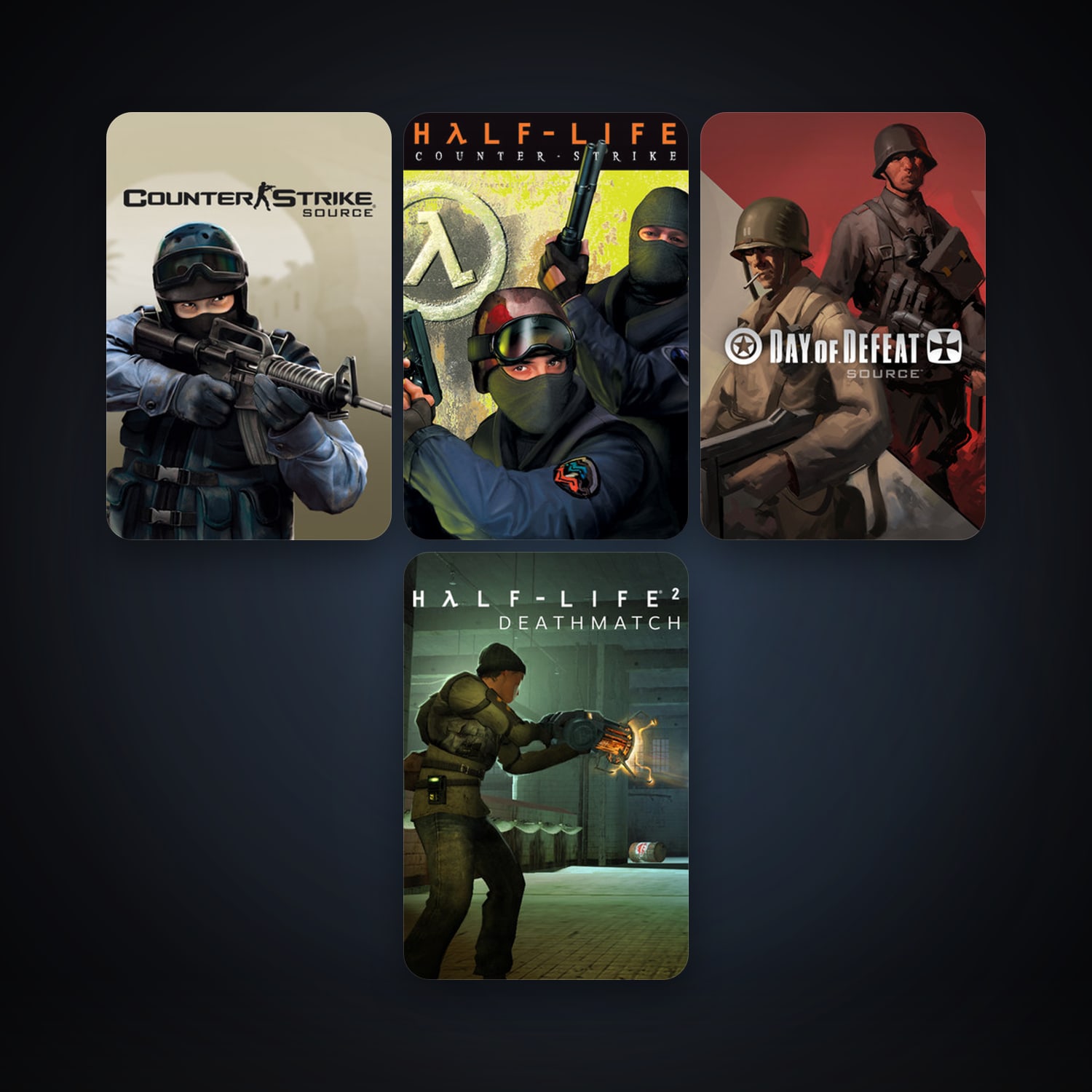 Counter-Strike + Counter-Strike: Source, 6 games, clean — HabibiAccounts
