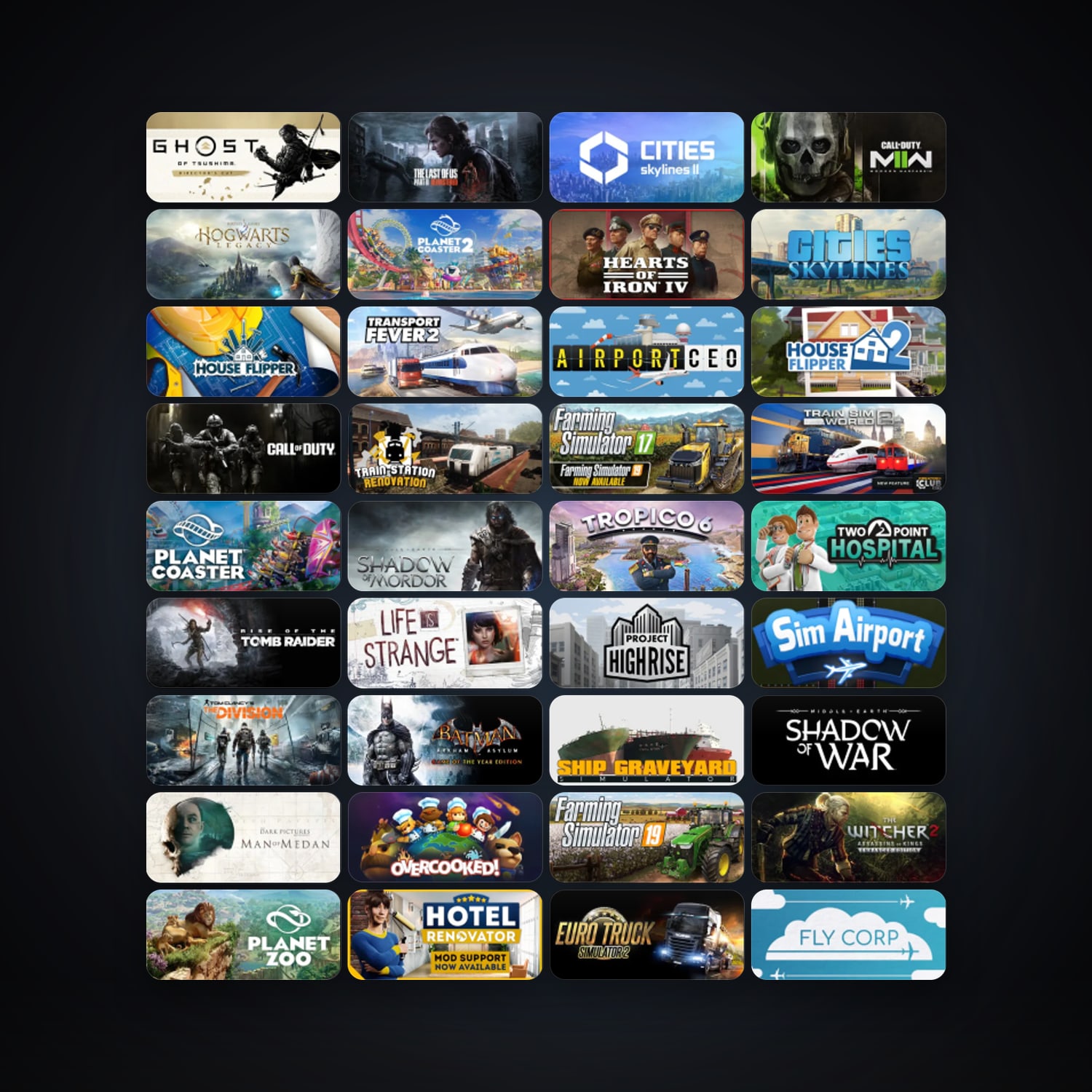 Cities: Skylines + House Flipper, 111 games, clean — HabibiAccounts