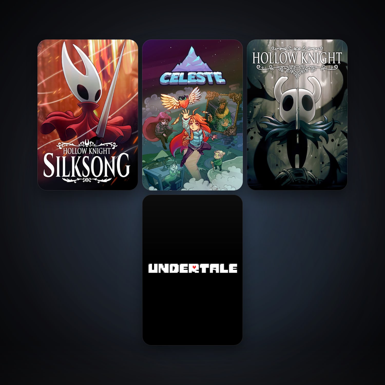 Hollow Knight + Undertale, 14 games, clean — HabibiAccounts