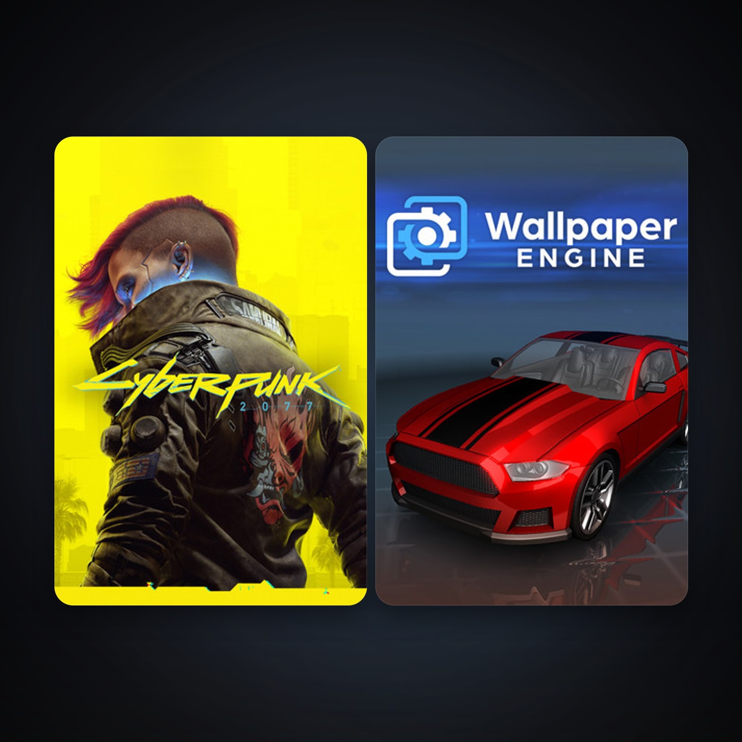 Wallpaper Engine + Cyberpunk 2077, 8 games, clean — HabibiAccounts