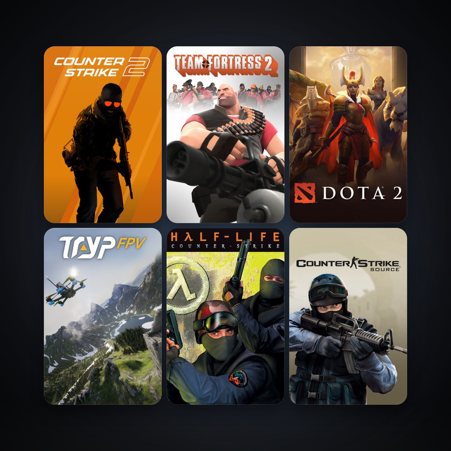 Counter-Strike + Half-Life 2, 23 games, Steam 11, clean — HabibiAccounts