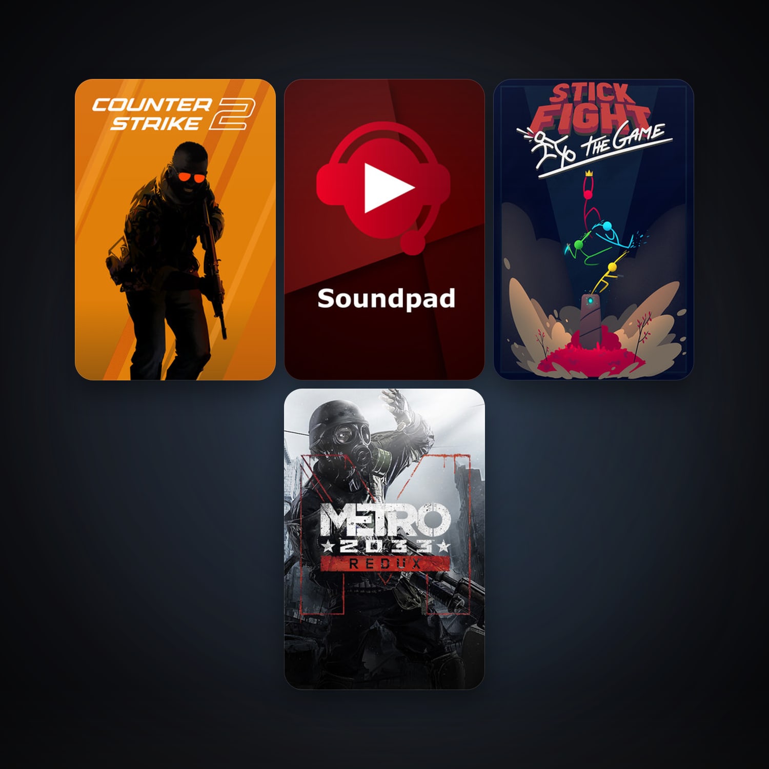 CS2 Prime + Metro 2033 Redux, 8 games, Steam 10, clean — HabibiAccounts