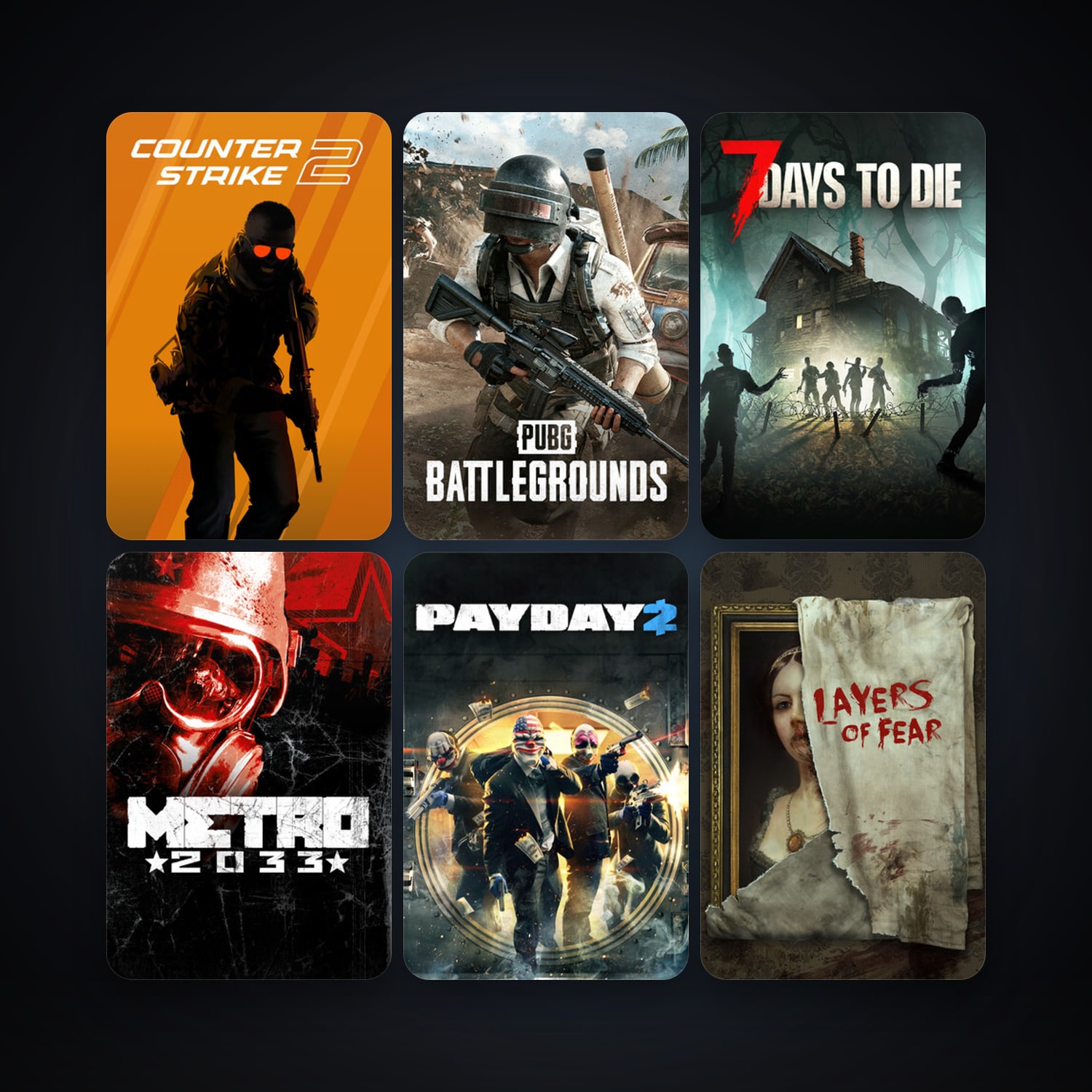 CS2 Prime + Metro 2033, 17 games, clean · 261272106 — HabibiAccounts