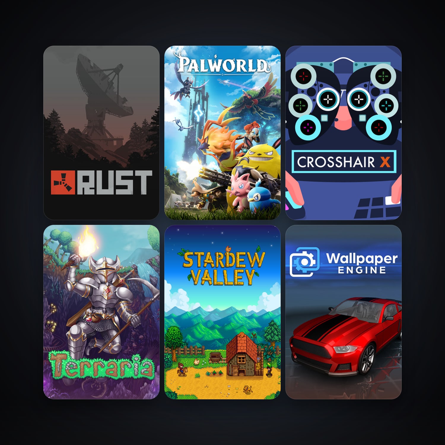 Terraria + Rust, 39 games, clean — HabibiAccounts