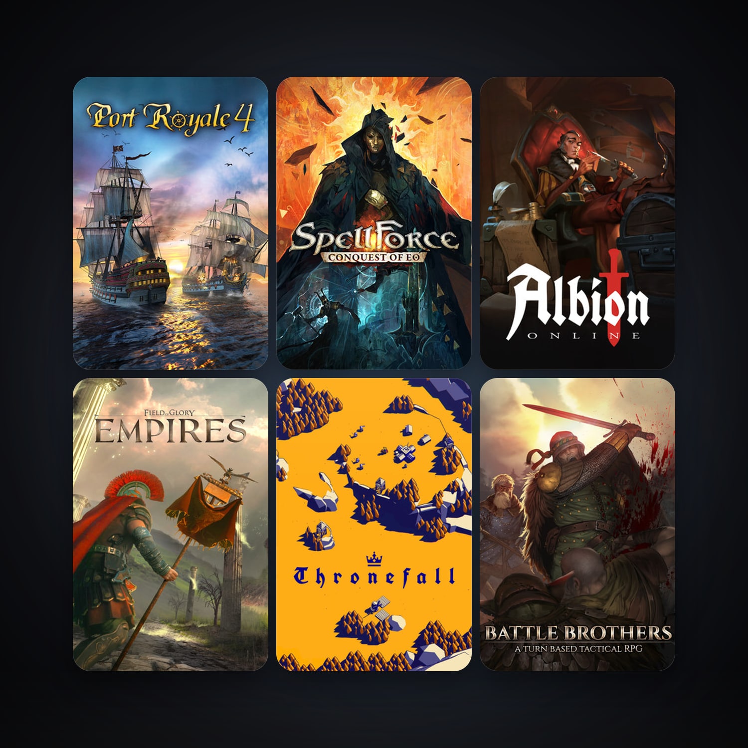 Windward + Battle Brothers, 10 games, clean — HabibiAccounts