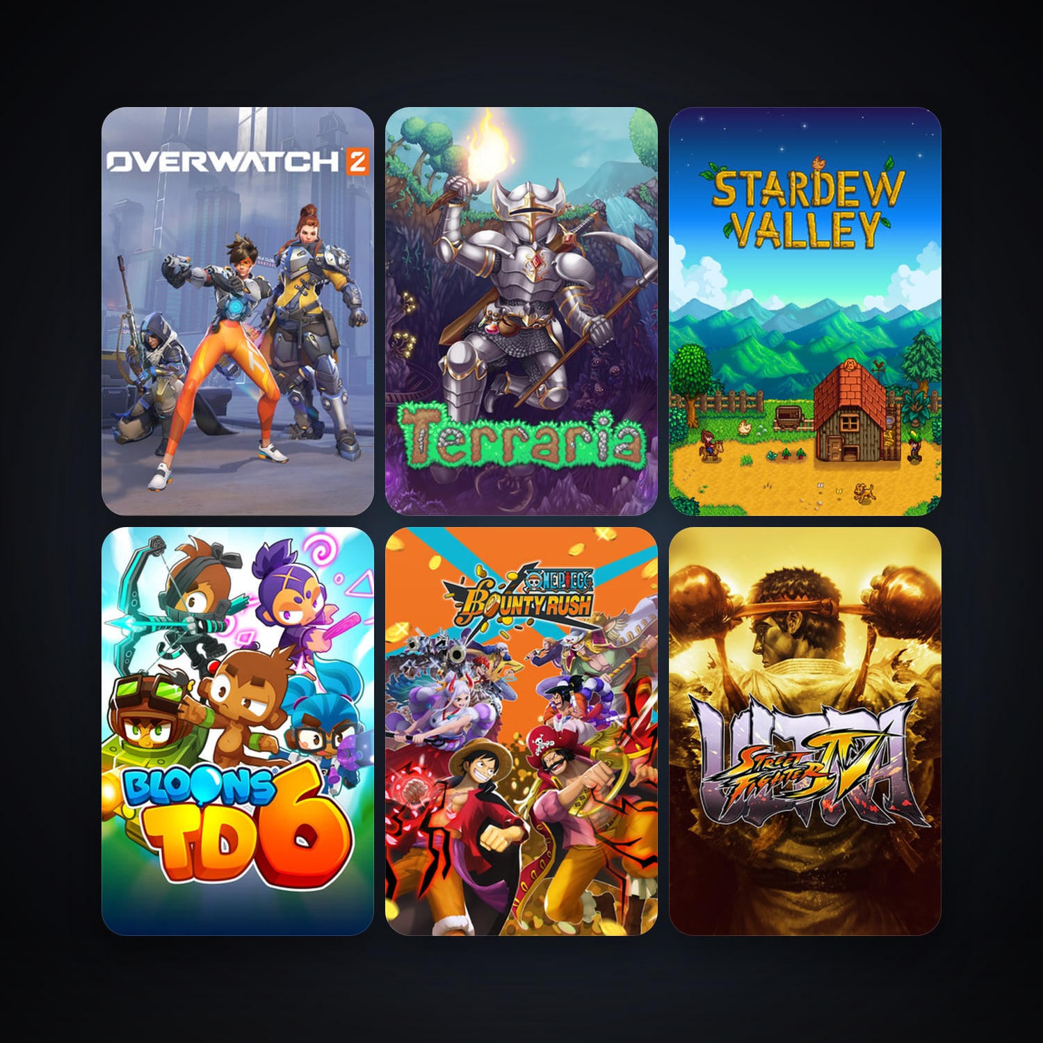 Ultra Street Fighter IV + Terraria, 66 games, Steam 10, clean — HabibiAccounts