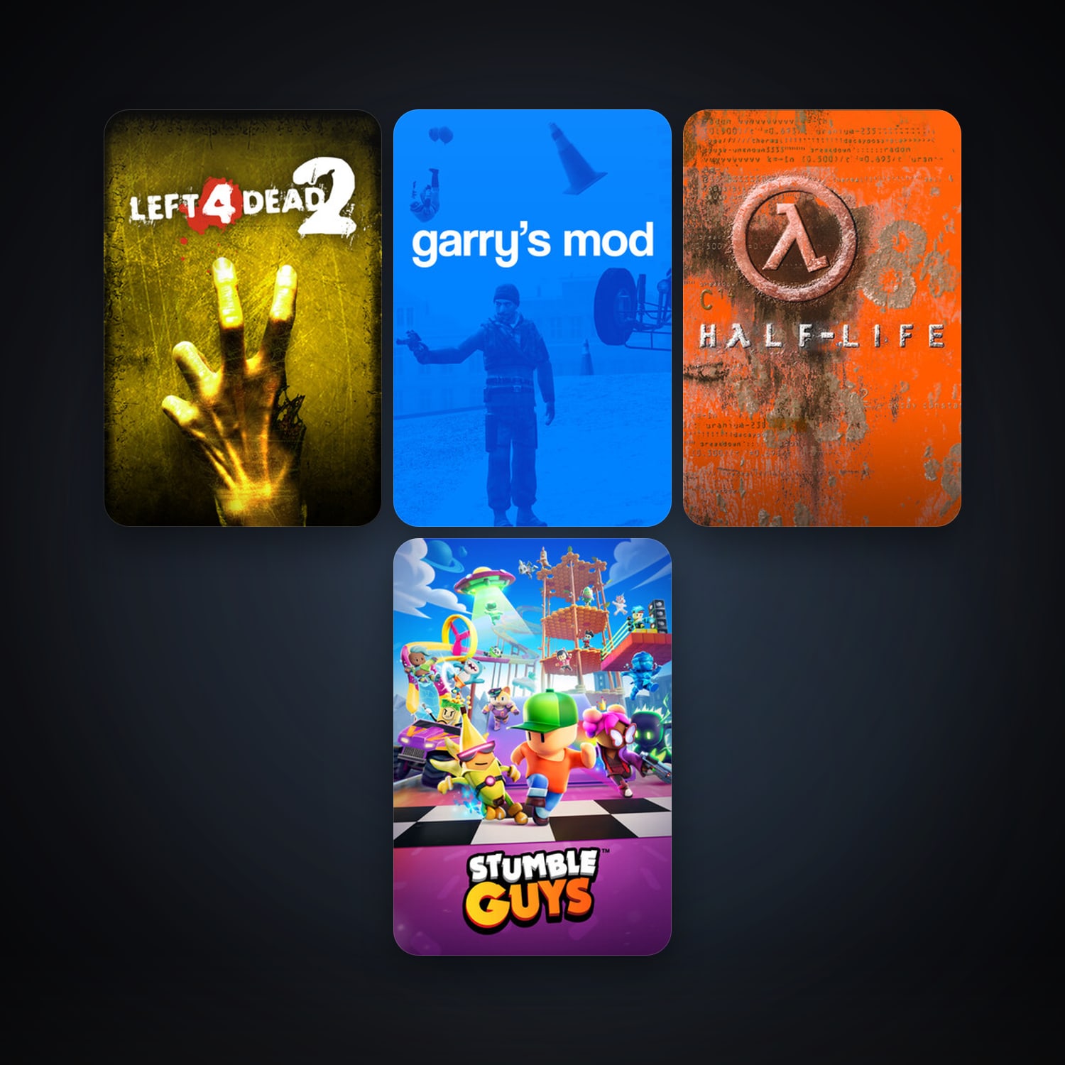 Half-Life + Left 4 Dead 2, 8 games, clean — HabibiAccounts