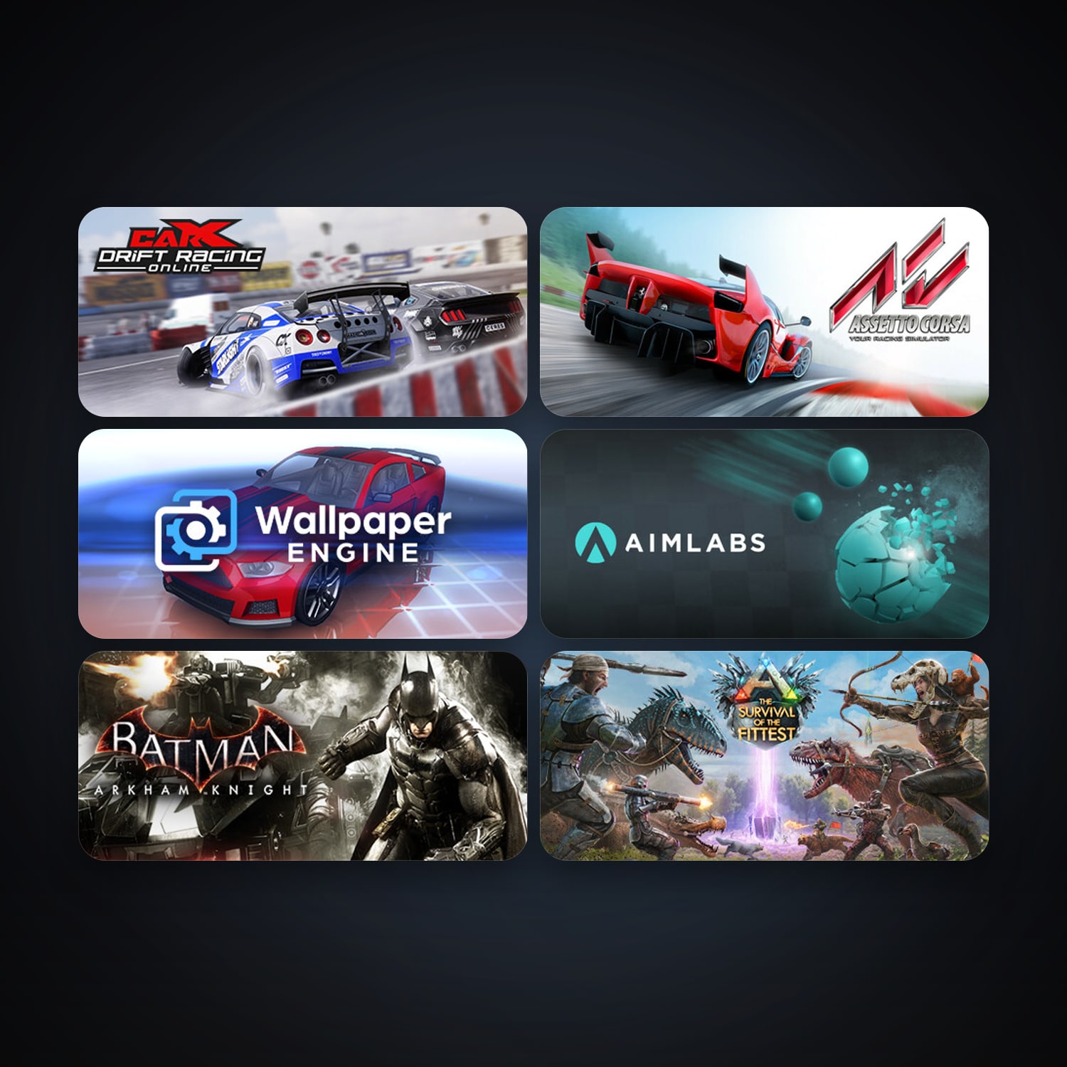 Batman: Arkham Knight + Assetto Corsa, 11 games, clean — HabibiAccounts