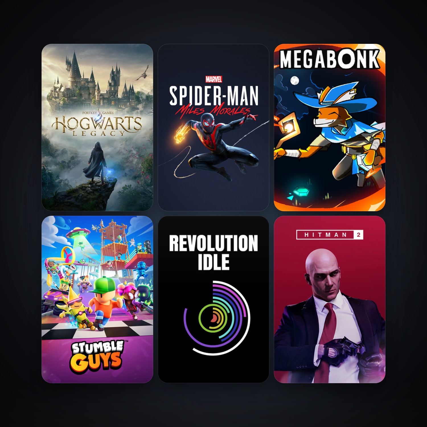 HITMAN 2 + Hogwarts Legacy, 18 games, clean — HabibiAccounts
