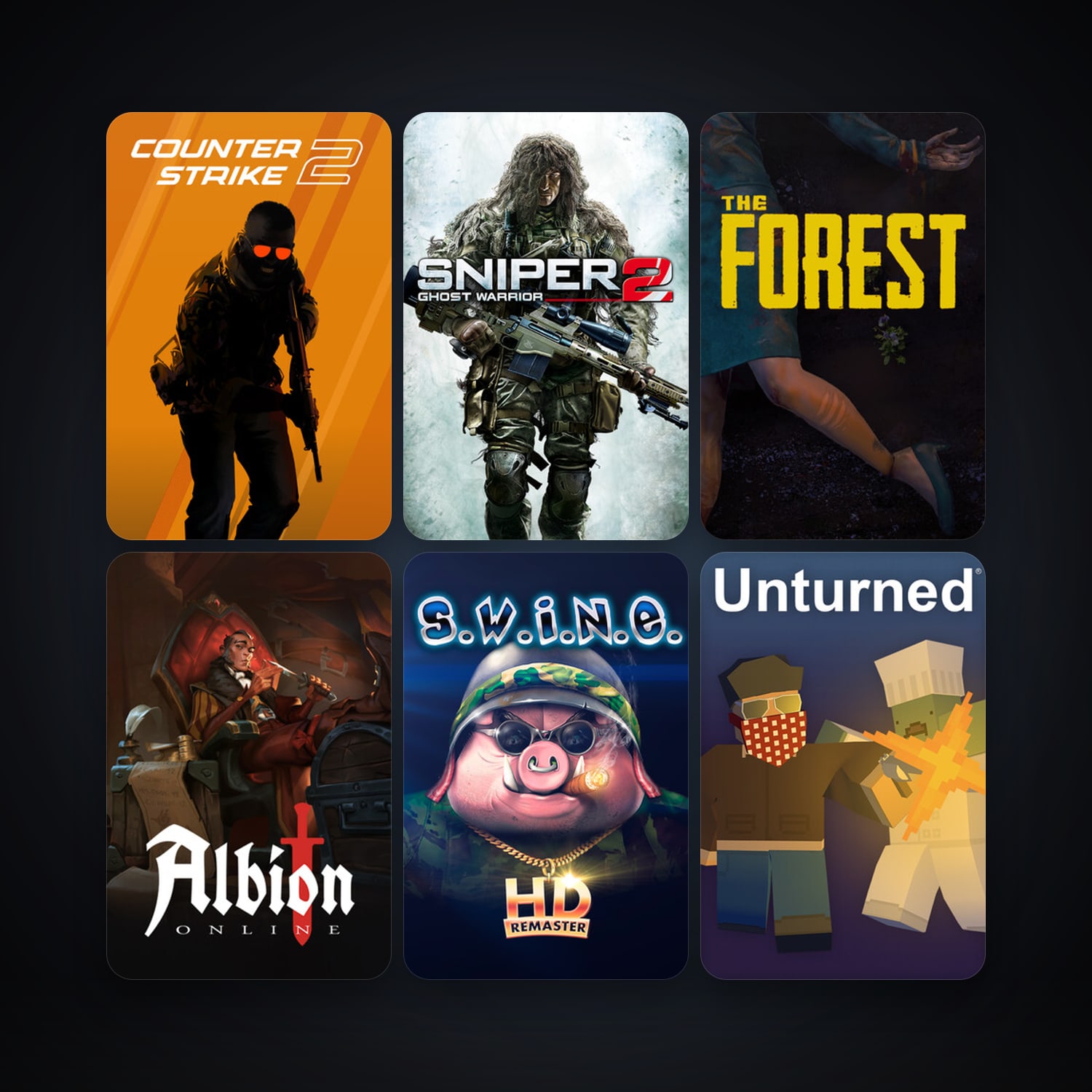 CS2 Prime + Sniper: Ghost Warrior 2, 12 games, clean — HabibiAccounts