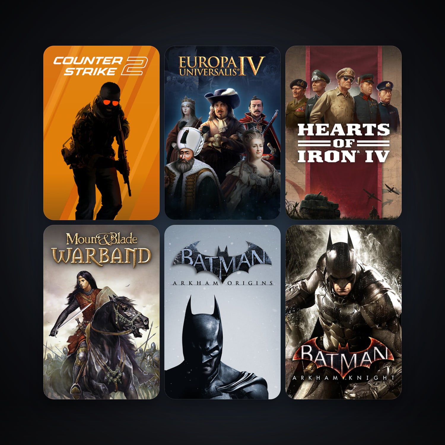 CS2 Prime + Mount & Blade: Warband, 84 games, Steam 10, clean — HabibiAccounts