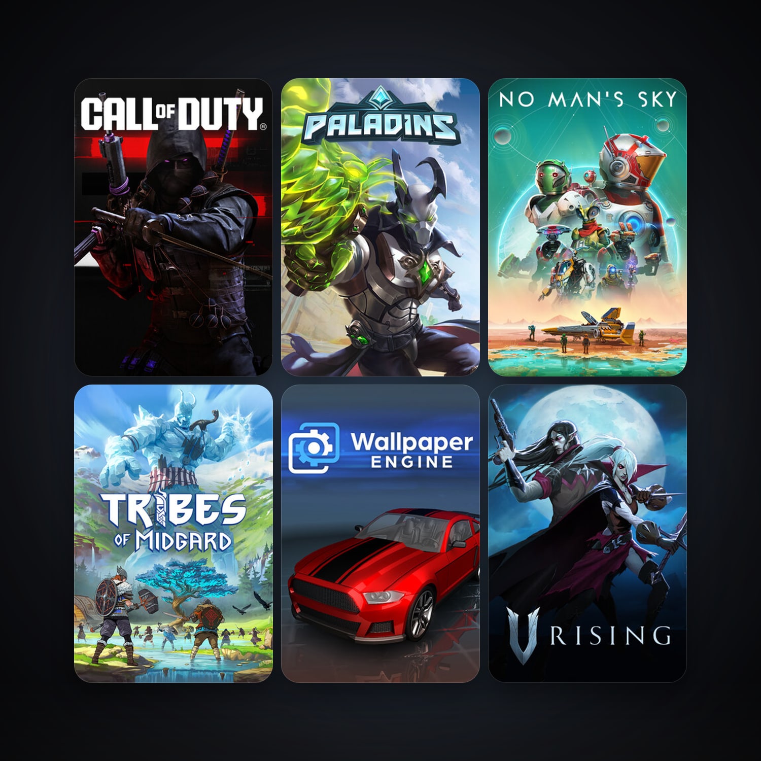 No Man's Sky + Wallpaper Engine, 88 games, clean — HabibiAccounts