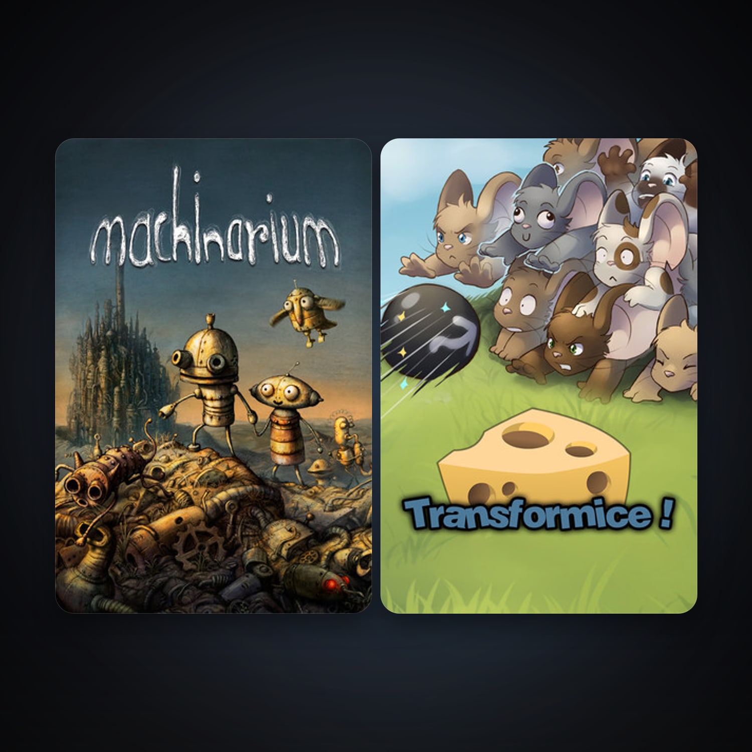 Machinarium + Transformice, 4 games, clean — HabibiAccounts