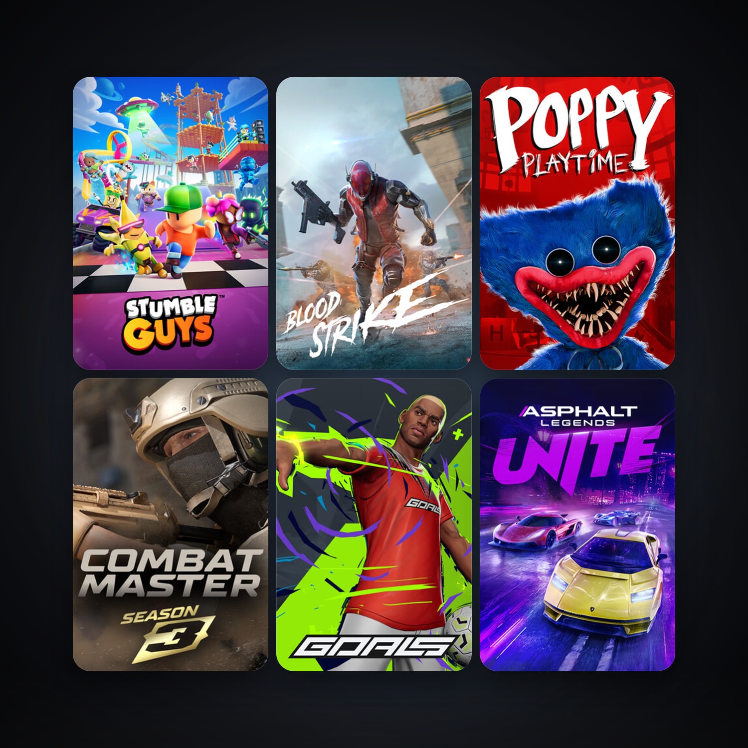 Stumble Guys + Poppy Playtime, 15 games, clean — HabibiAccounts