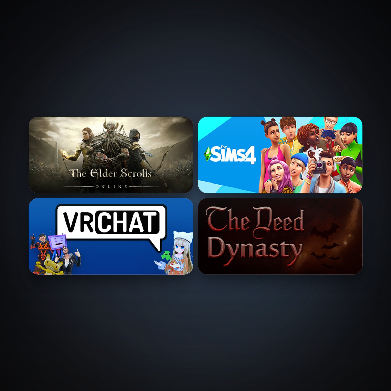 The Elder Scrolls Online + VRChat, 8 games, clean — HabibiAccounts