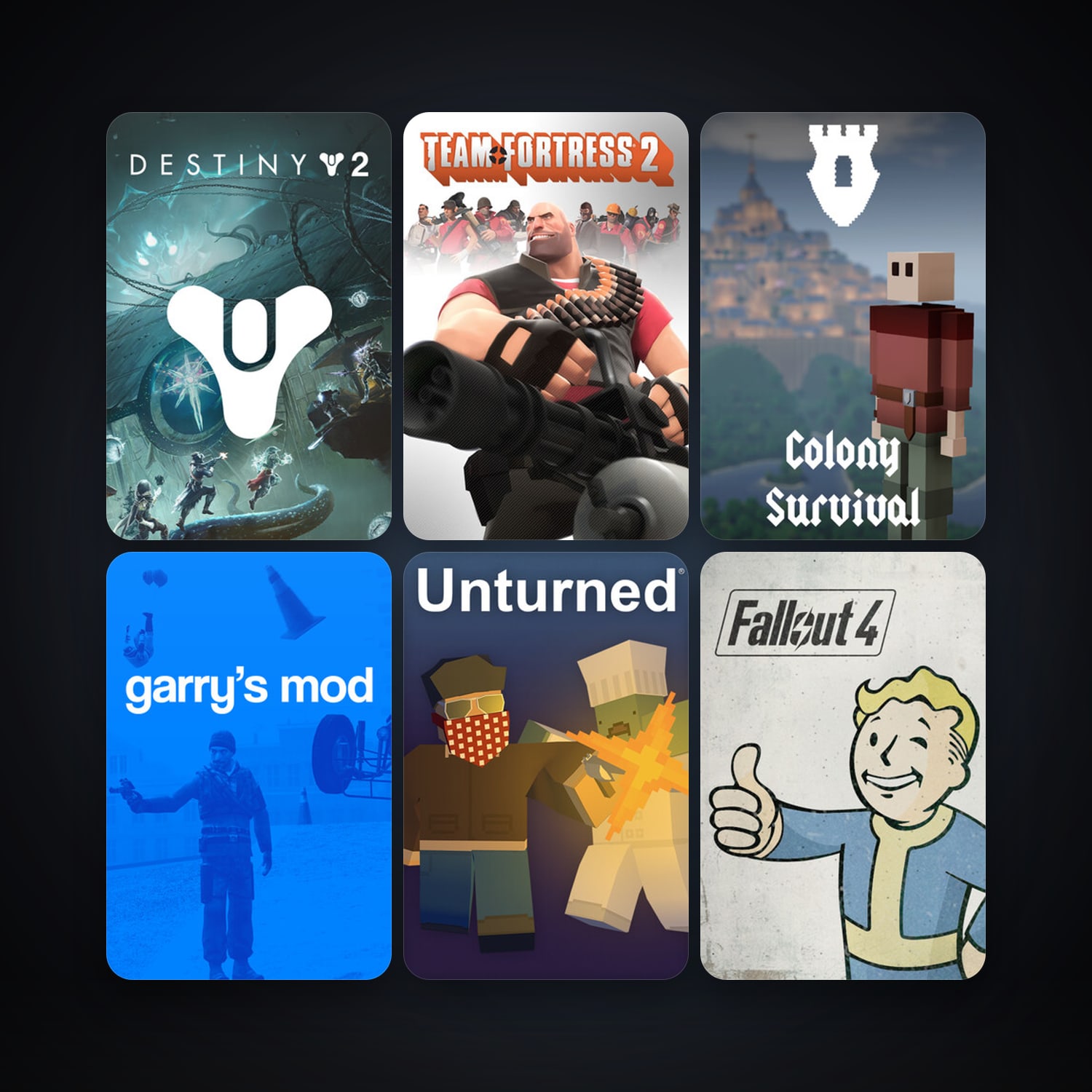 Team Fortress 2 + Garry's Mod, 44 games, clean — HabibiAccounts