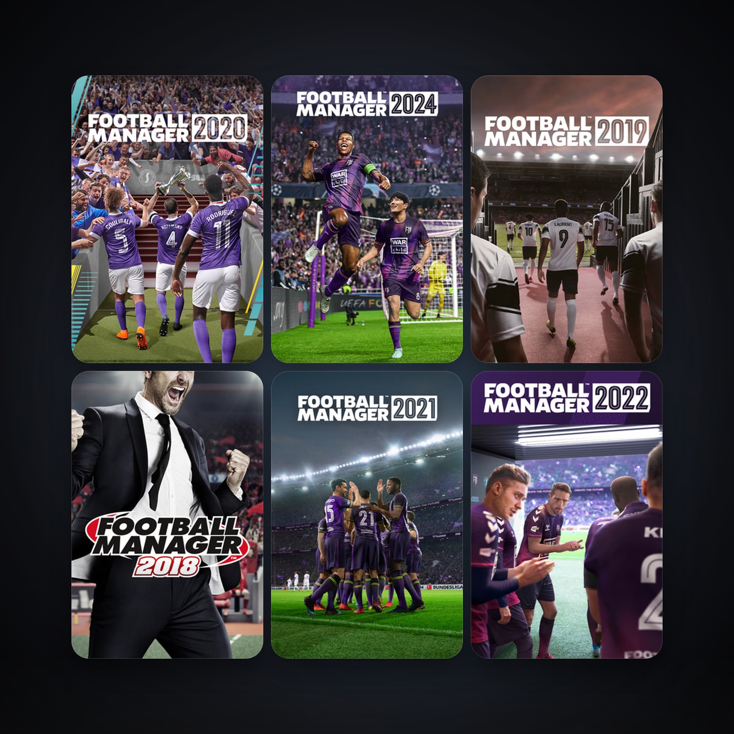 Football Manager 2018 + Football Manager 2019, 12 games, clean — HabibiAccounts