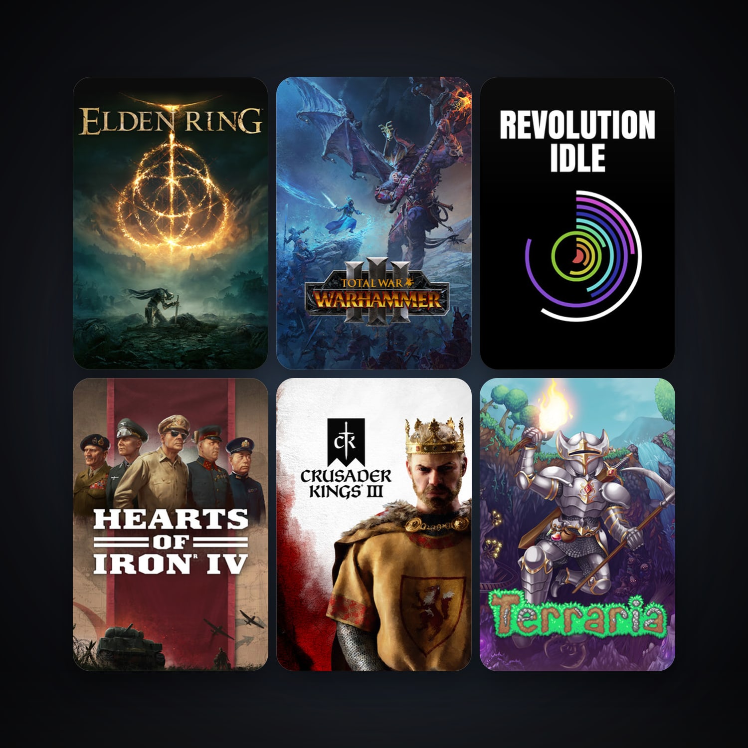 Terraria + Hearts of Iron IV, 86 games, clean — HabibiAccounts
