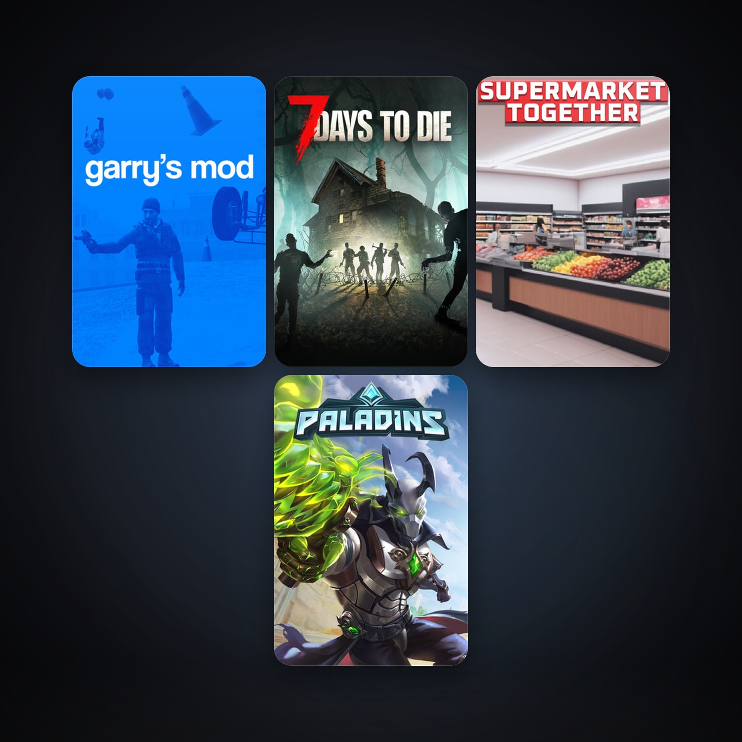 Garry's Mod + 7 Days to Die, 6 games, clean — HabibiAccounts