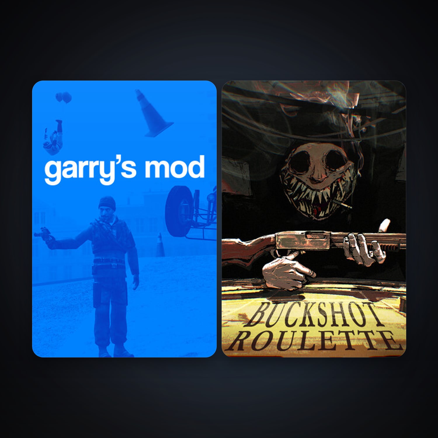 Garry's Mod + Buckshot Roulette, 2 games, clean — HabibiAccounts