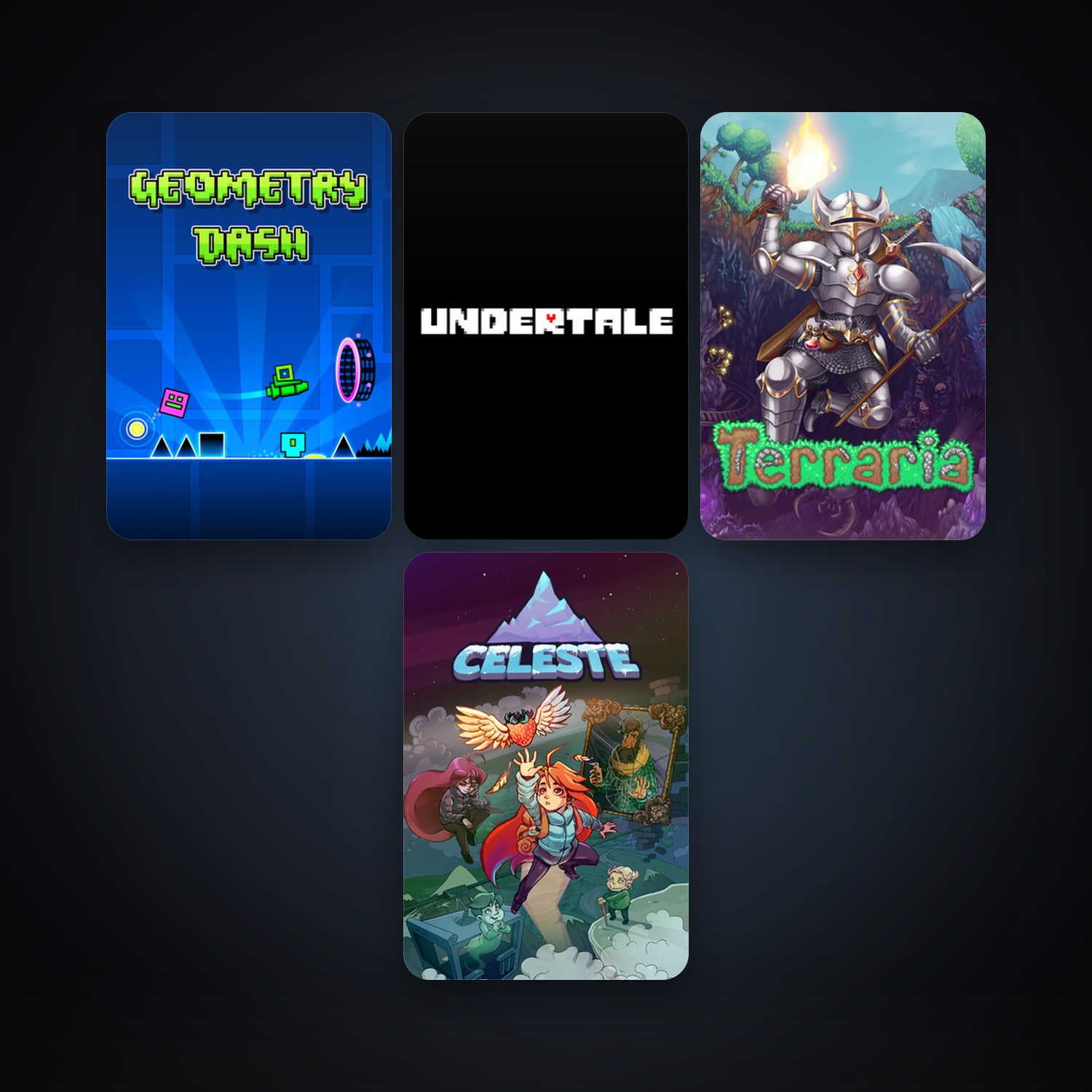 Terraria + Geometry Dash, 5 games, clean — HabibiAccounts
