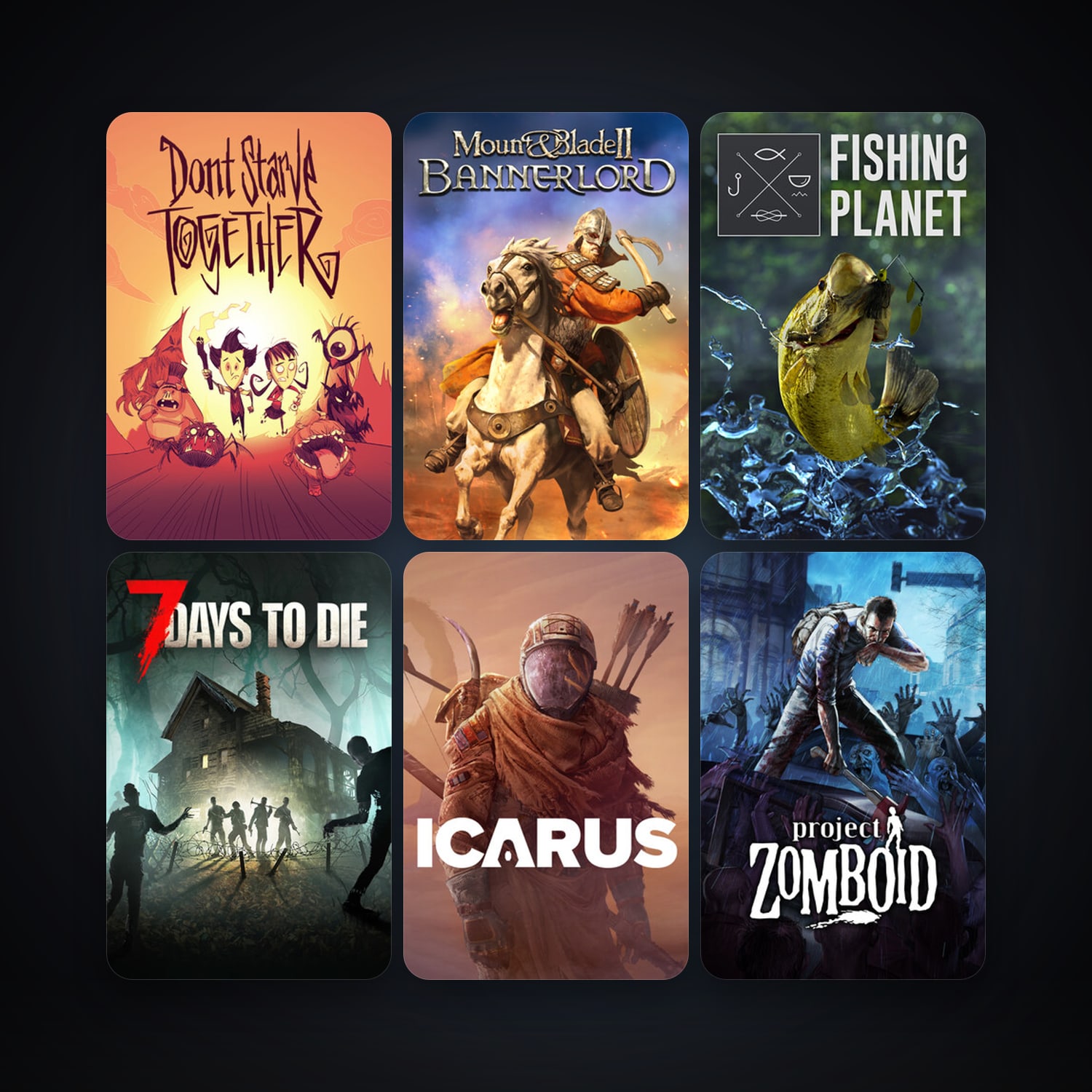 Project Zomboid + Don't Starve, 30 games, clean — HabibiAccounts