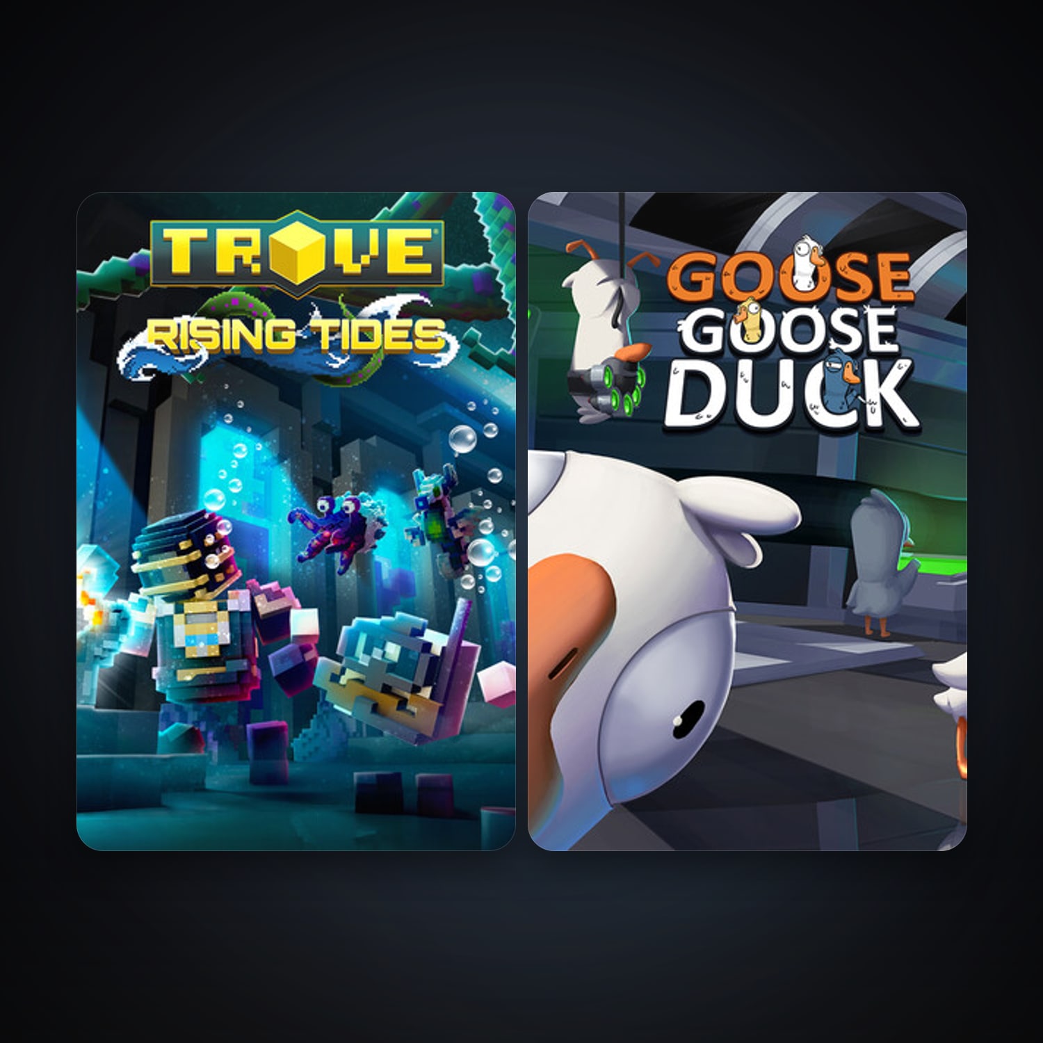 Trove + Goose Goose Duck, 3 games, clean — HabibiAccounts